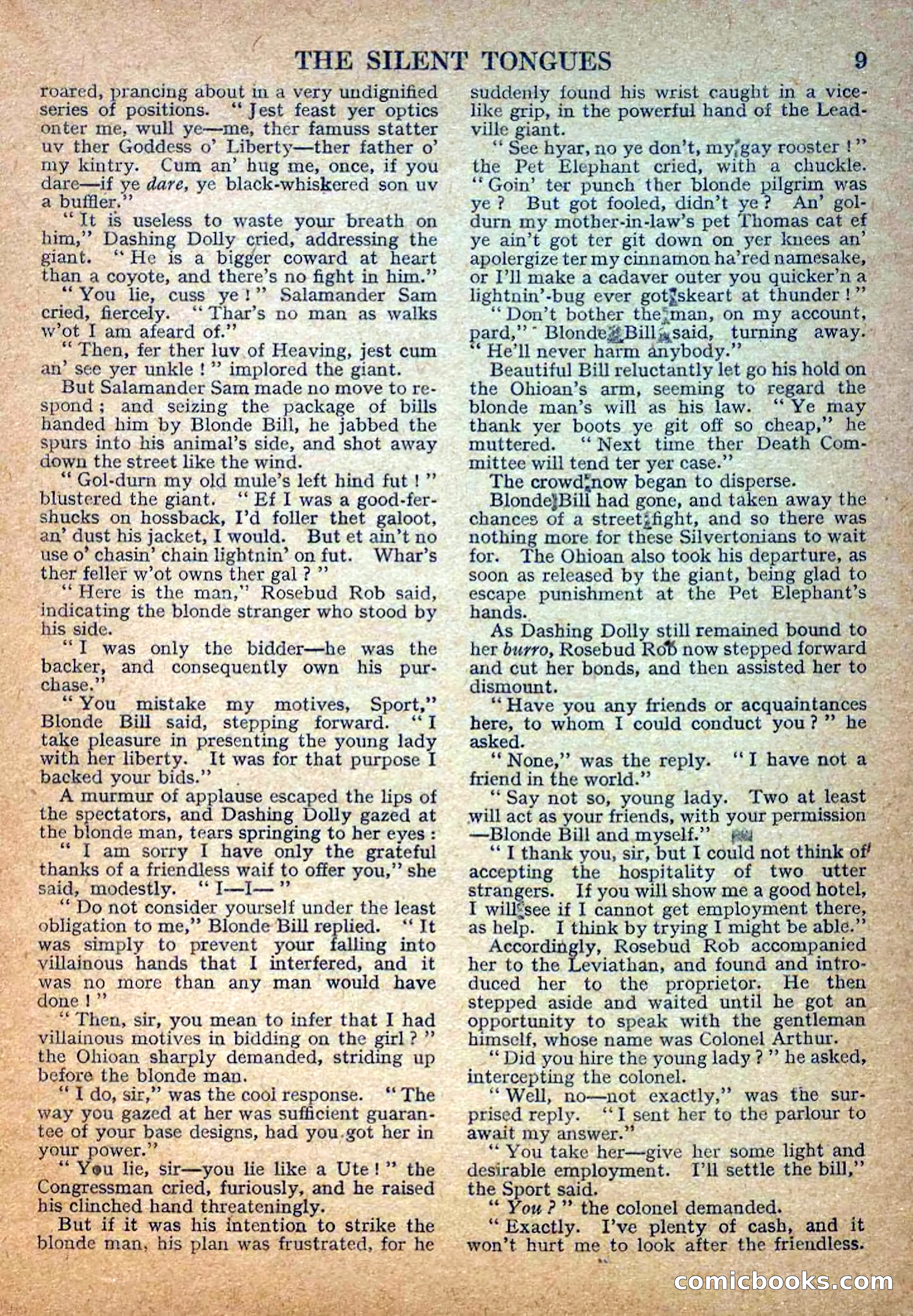 Deadwood Dick Library No. 29: The Silent Tongues — page 11 of 36