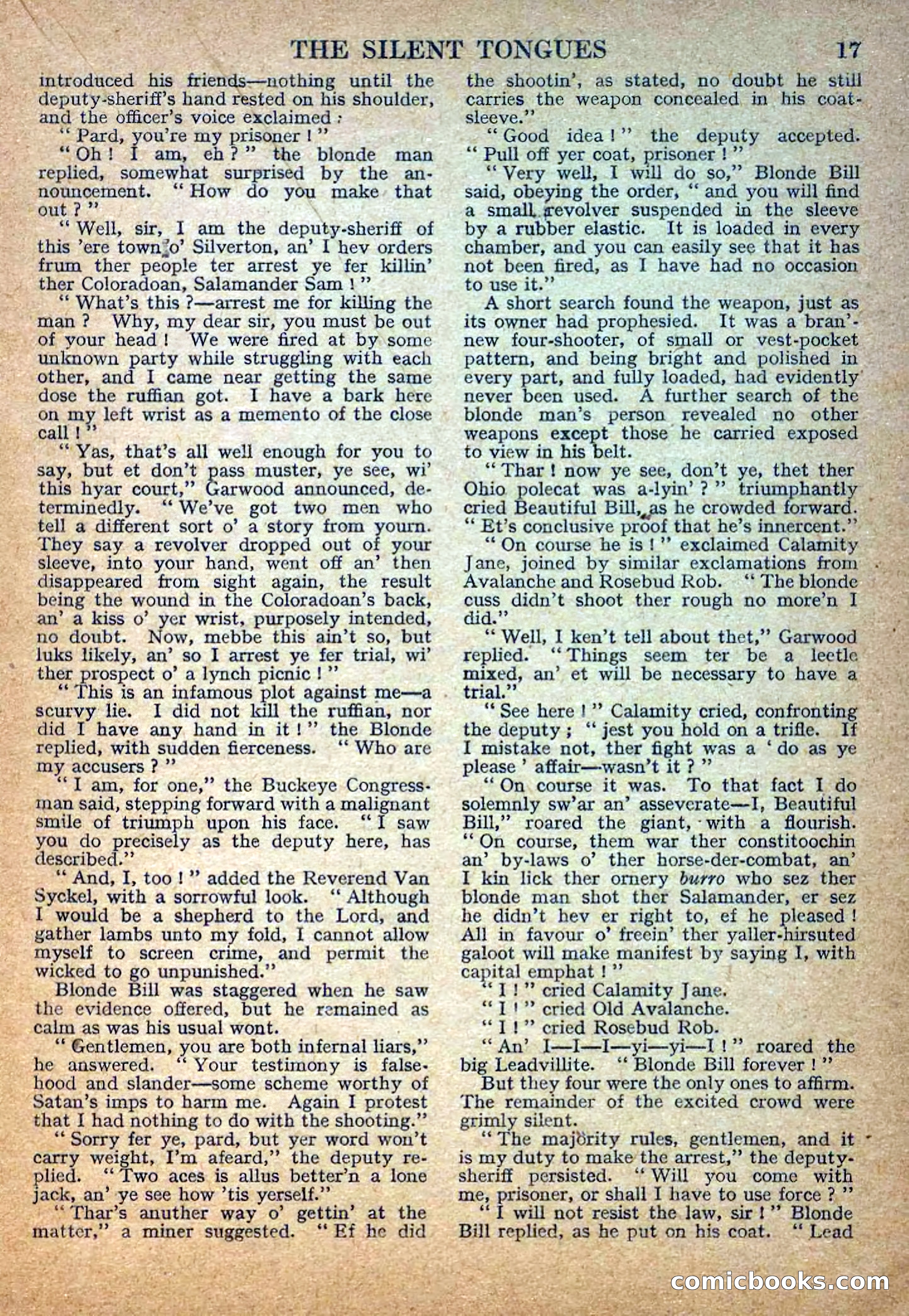 Deadwood Dick Library No. 29: The Silent Tongues — page 19 of 36