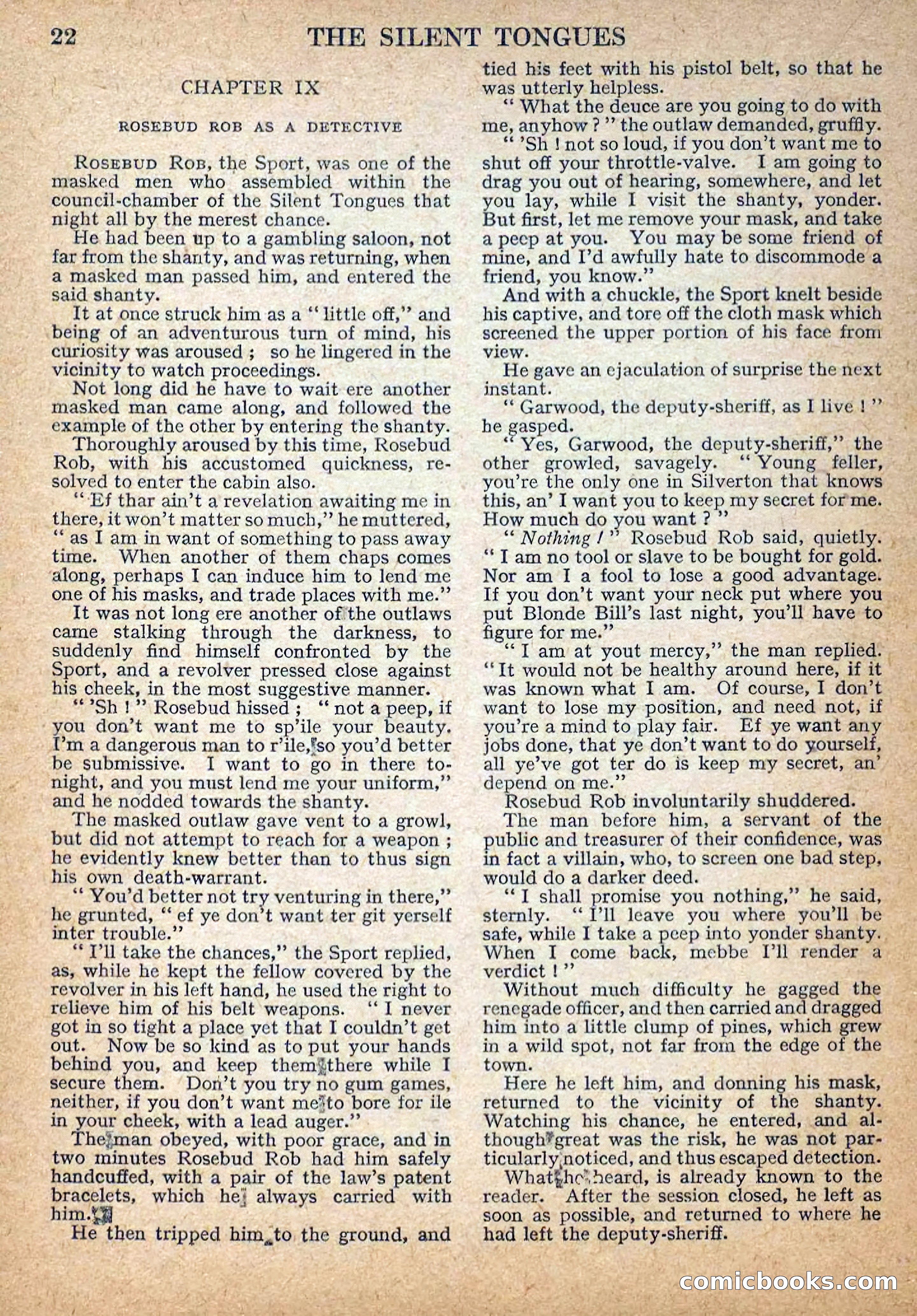Deadwood Dick Library No. 29: The Silent Tongues — page 24 of 36