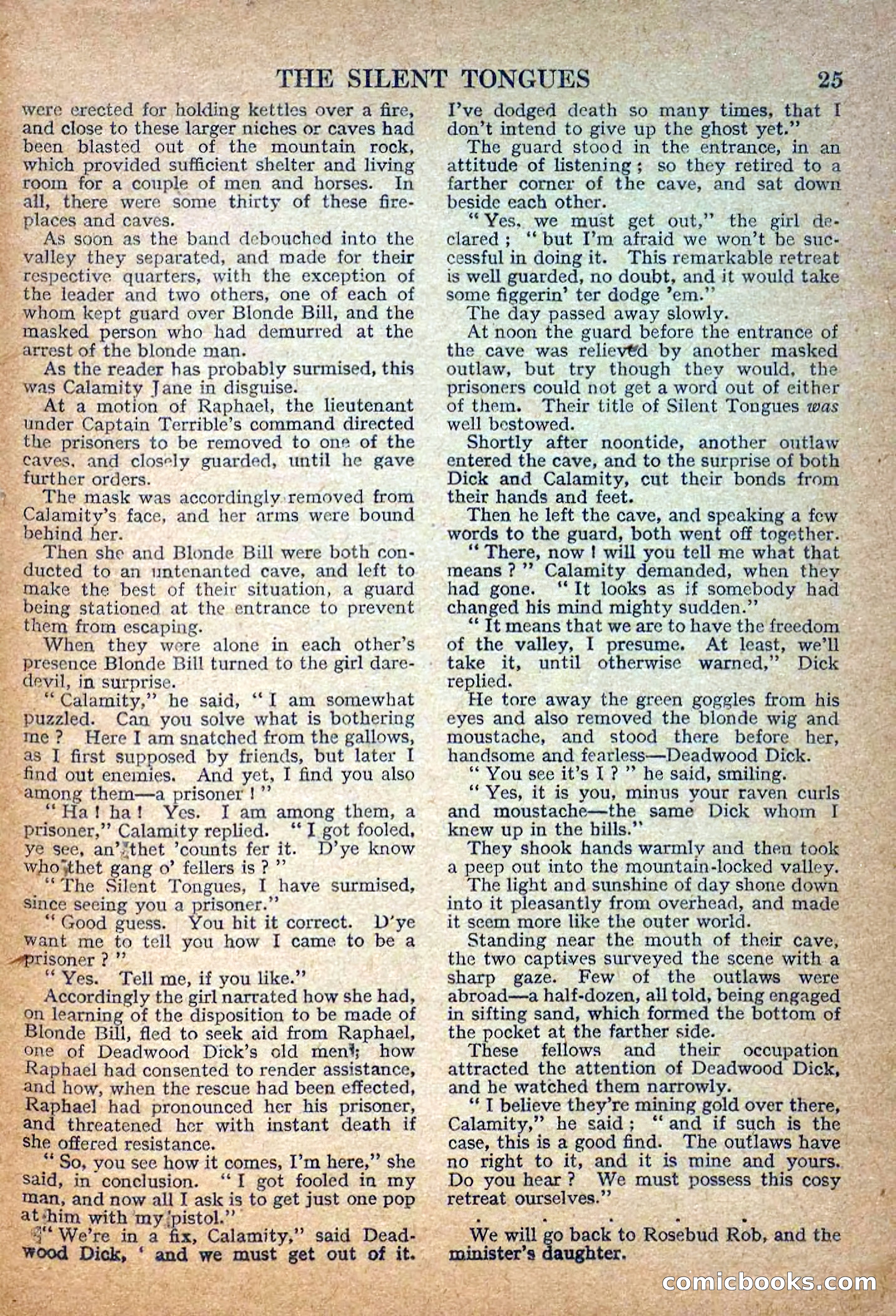 Deadwood Dick Library No. 29: The Silent Tongues — page 27 of 36