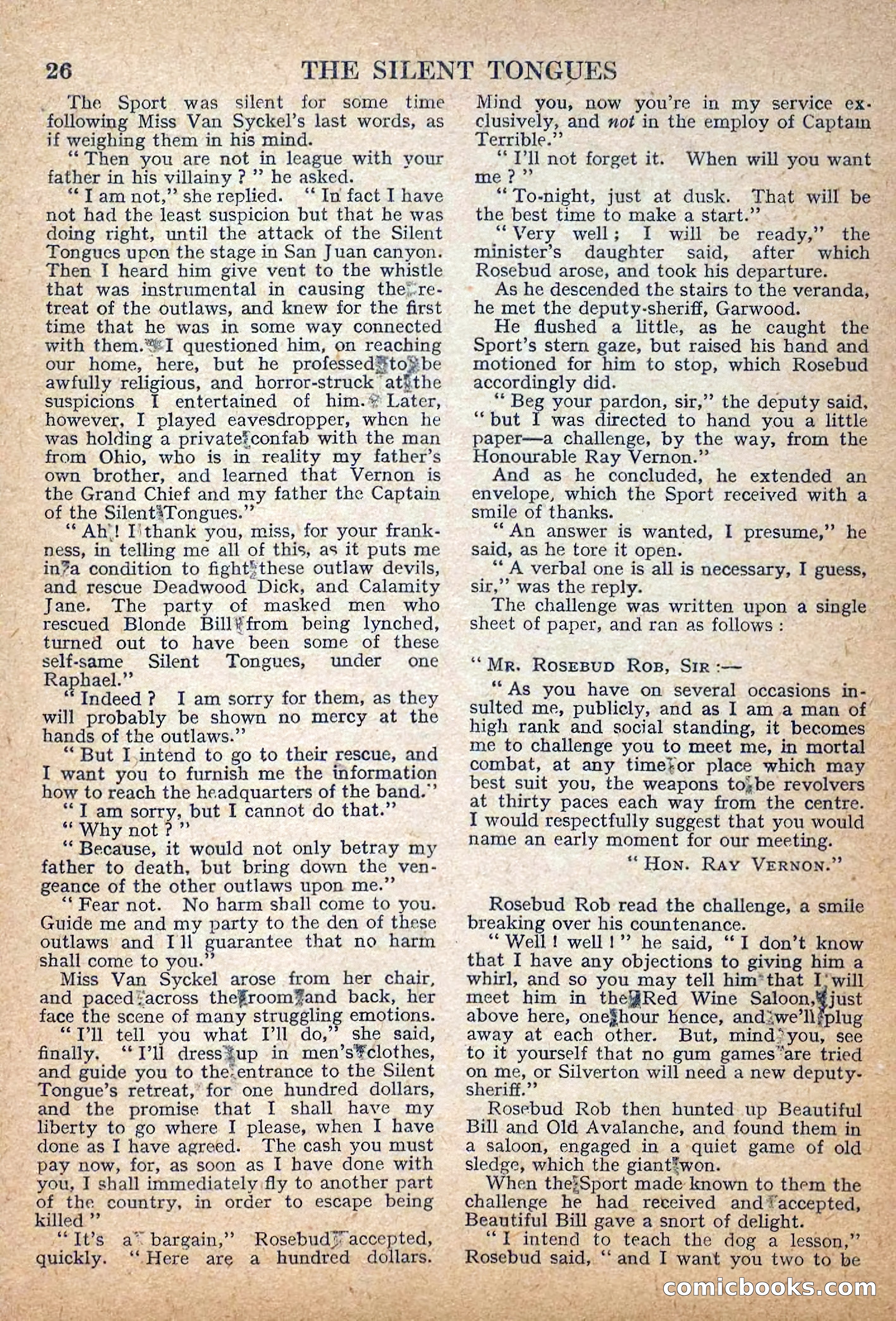 Deadwood Dick Library No. 29: The Silent Tongues — page 28 of 36