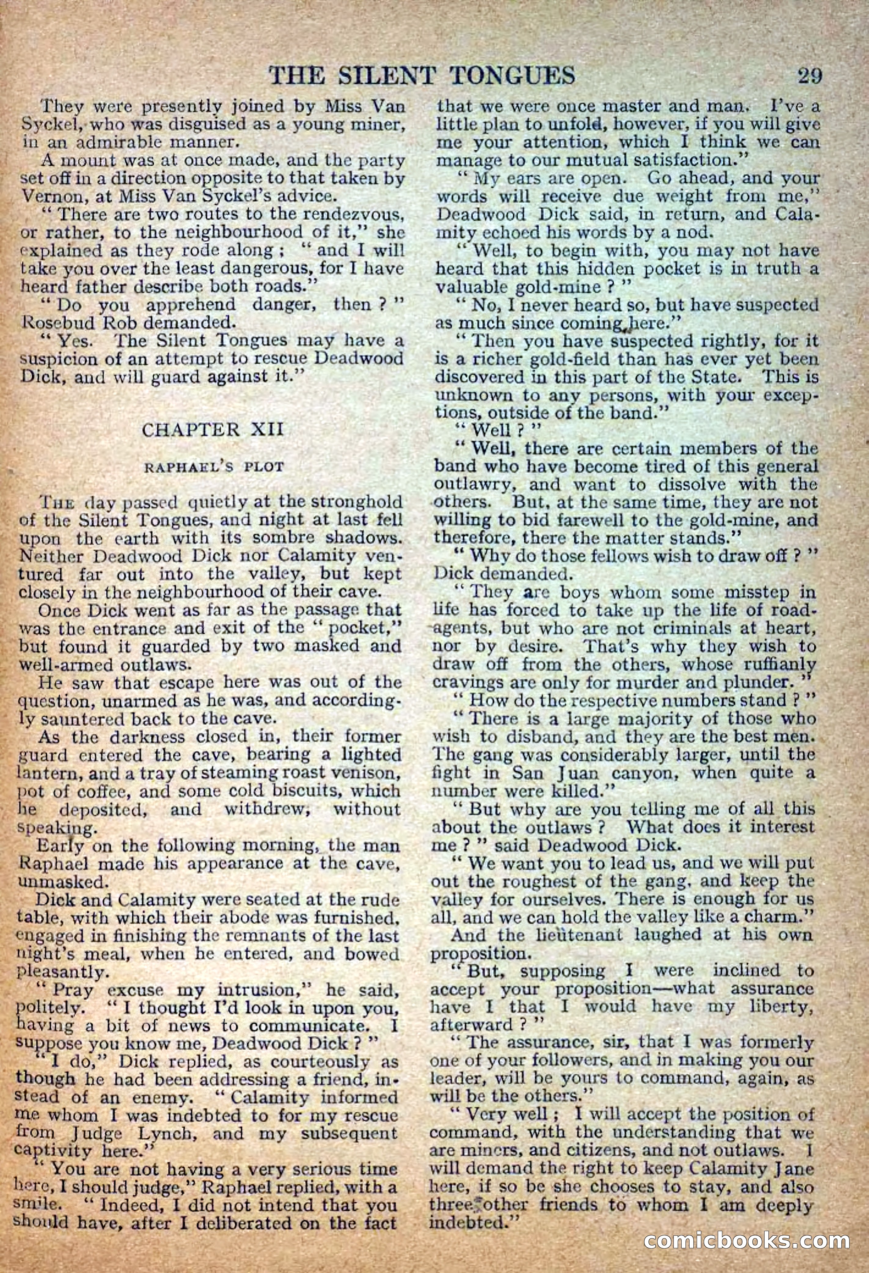Deadwood Dick Library No. 29: The Silent Tongues — page 31 of 36