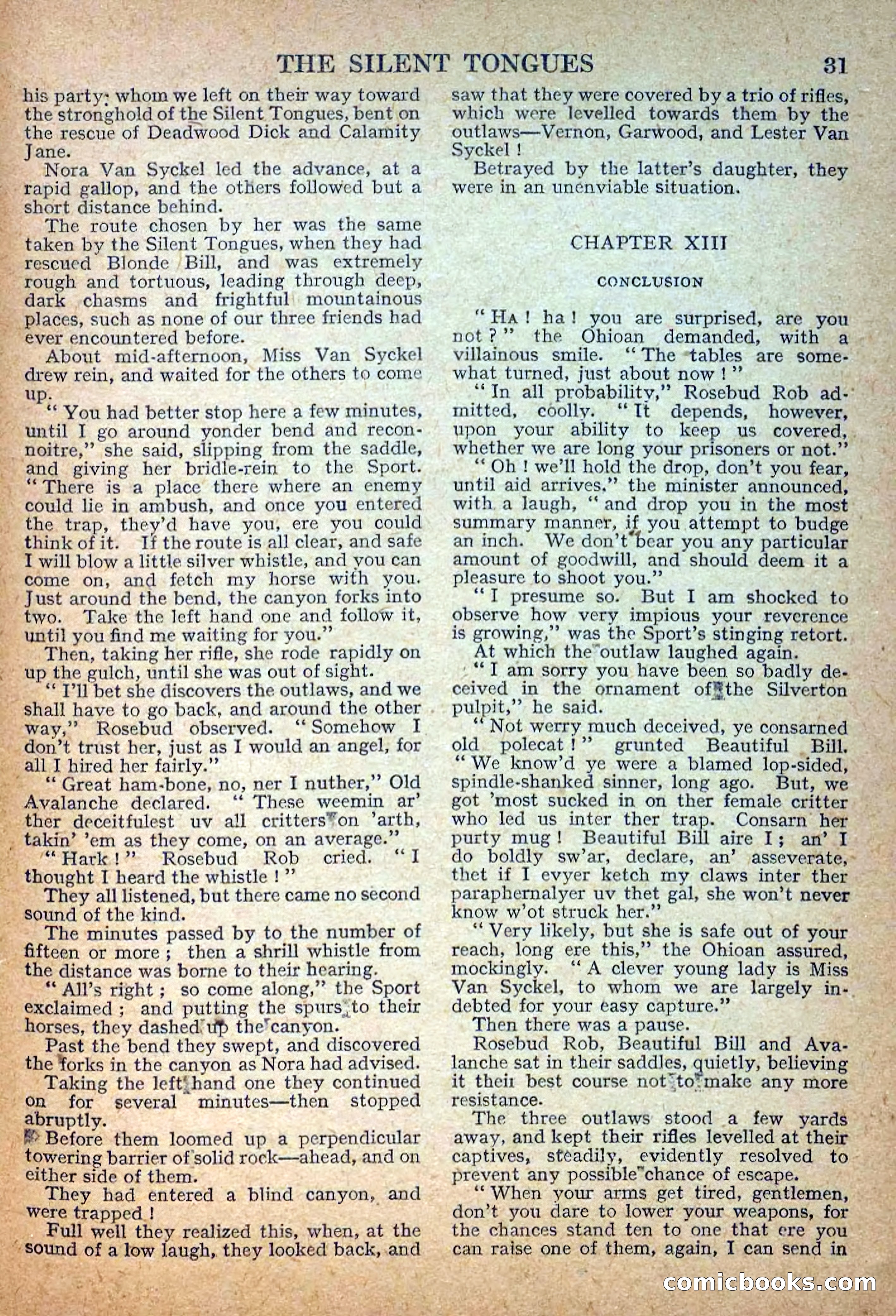 Deadwood Dick Library No. 29: The Silent Tongues — page 33 of 36
