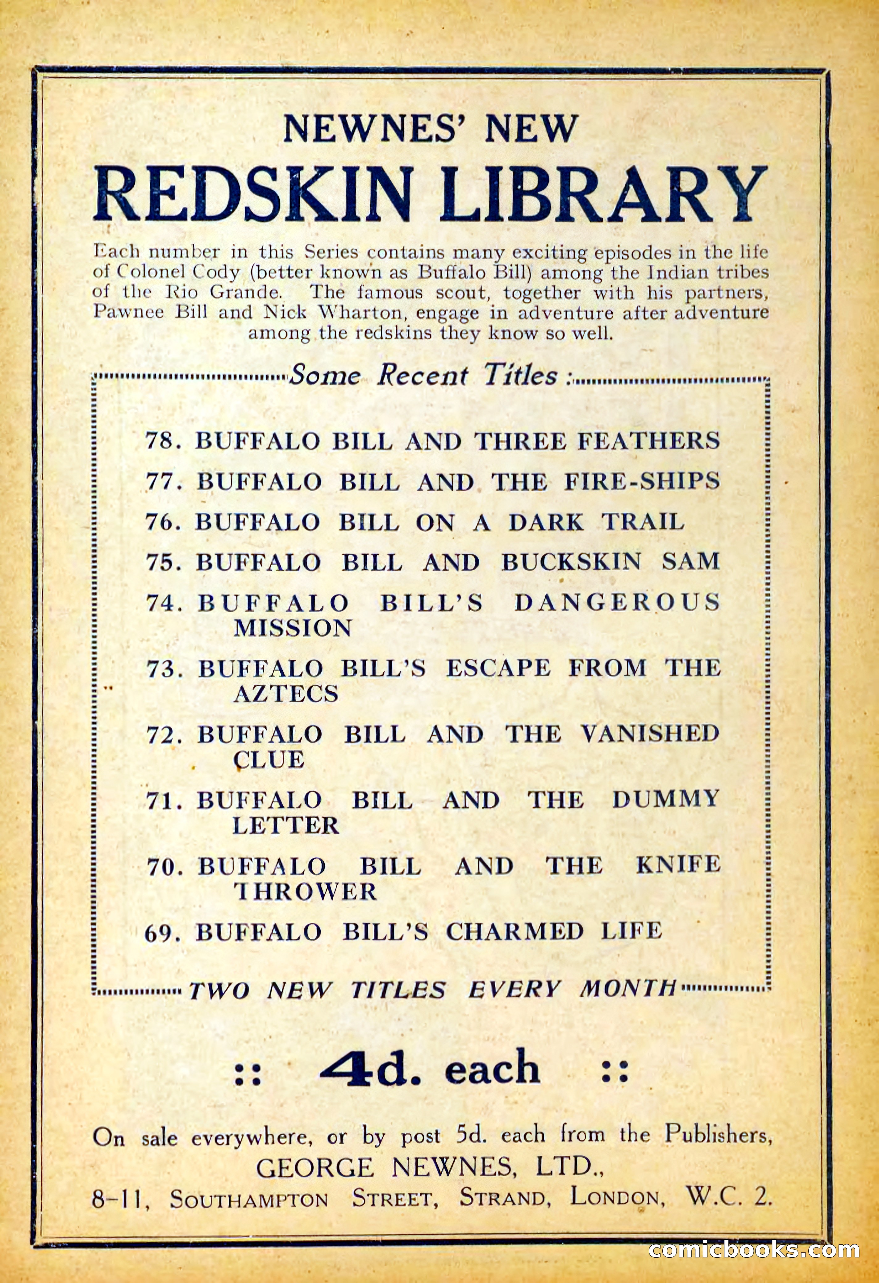 Deadwood Dick Library No. 29: The Silent Tongues — page 36 of 36