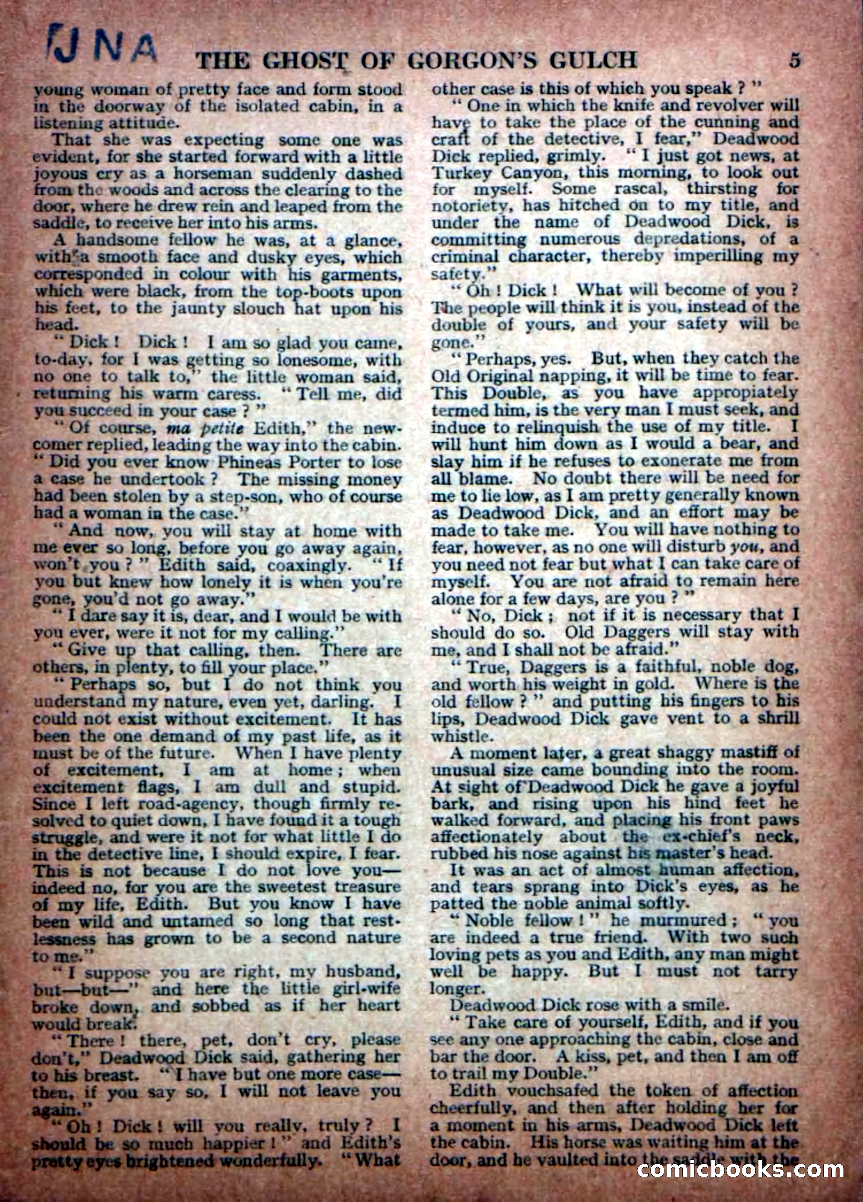 Deadwood Dick Library No. 30: The Ghost of Gorgons Gulch — page 7 of 36