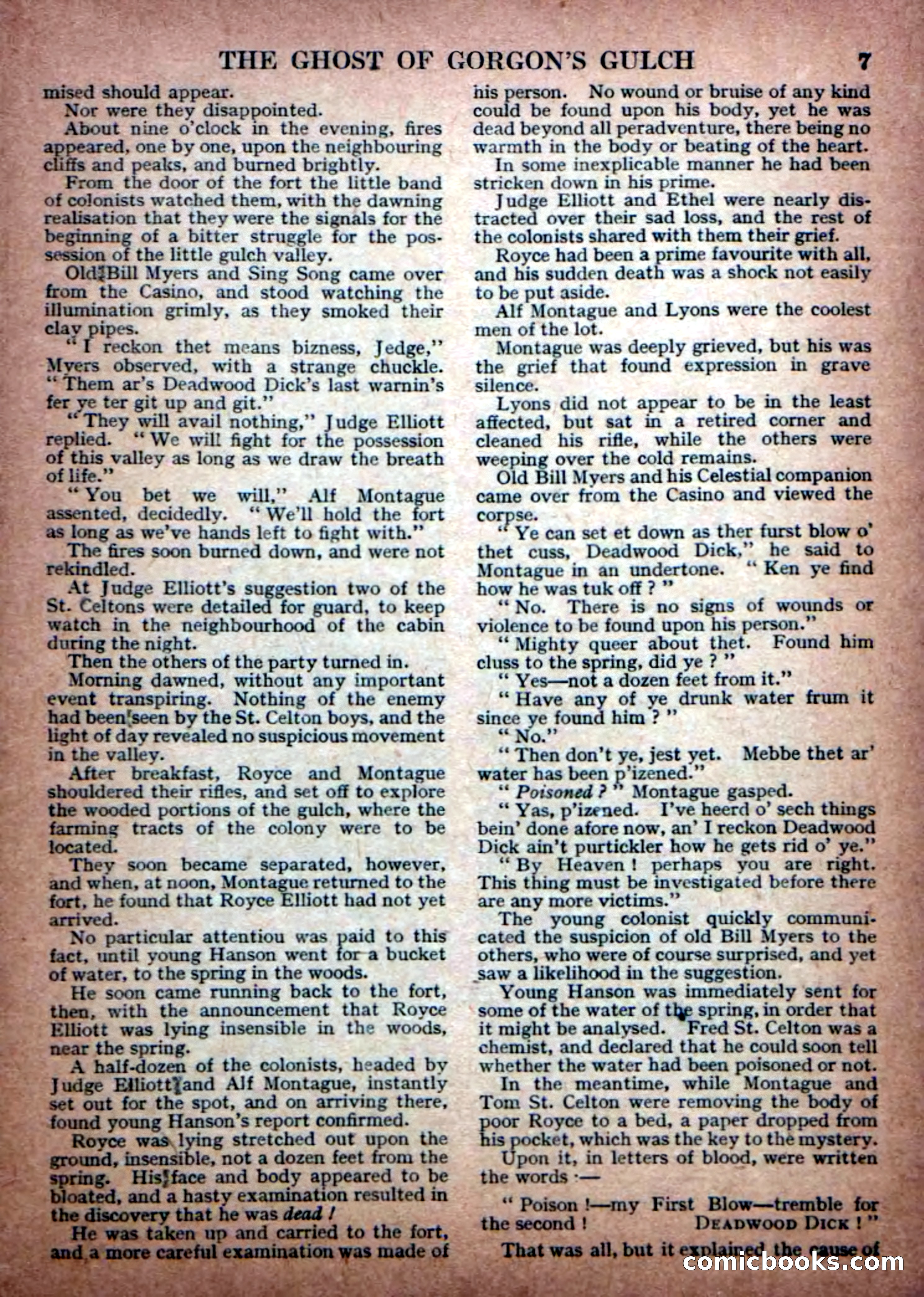 Deadwood Dick Library No. 30: The Ghost of Gorgons Gulch — page 9 of 36