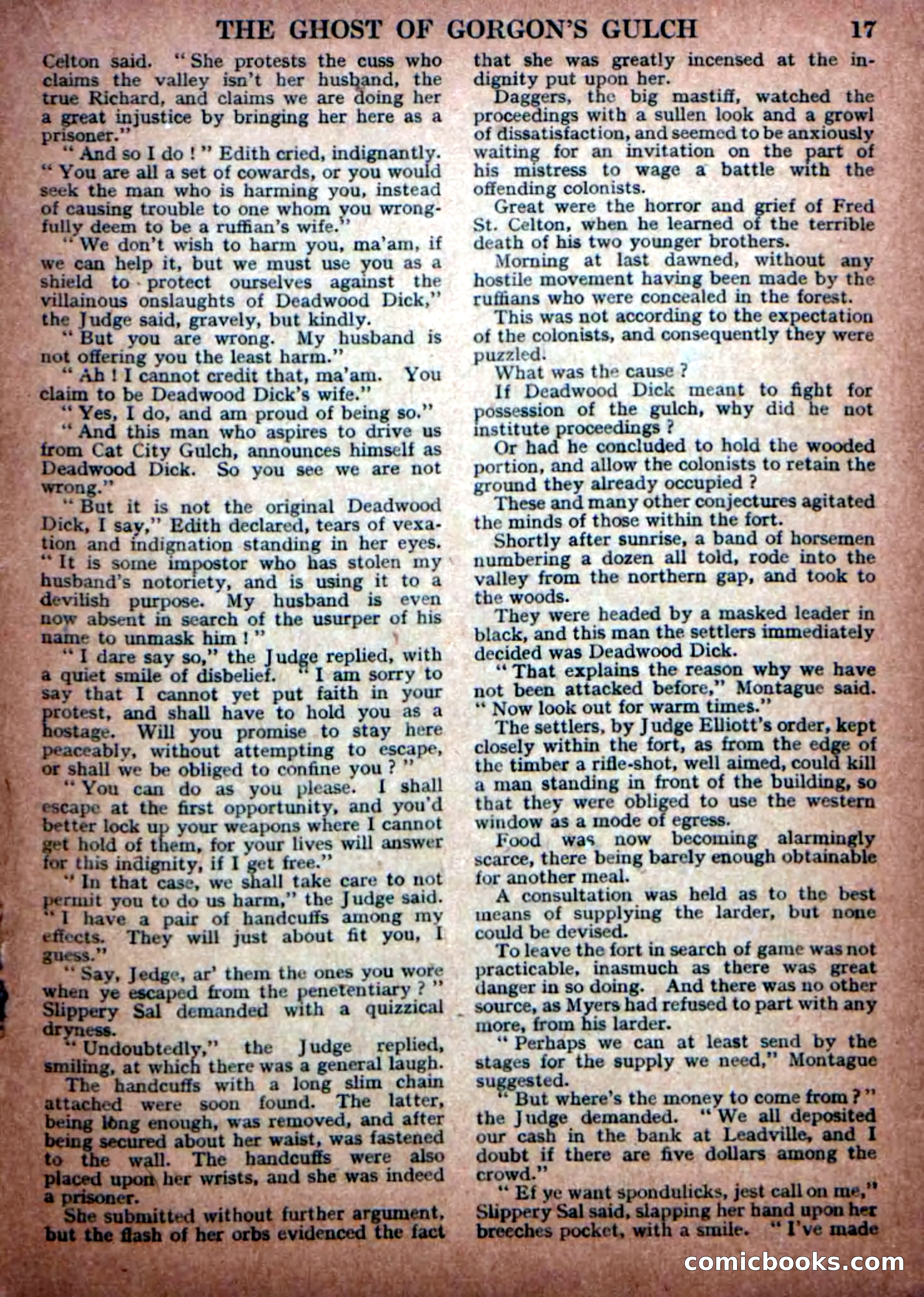 Deadwood Dick Library No. 30: The Ghost of Gorgons Gulch — page 19 of 36
