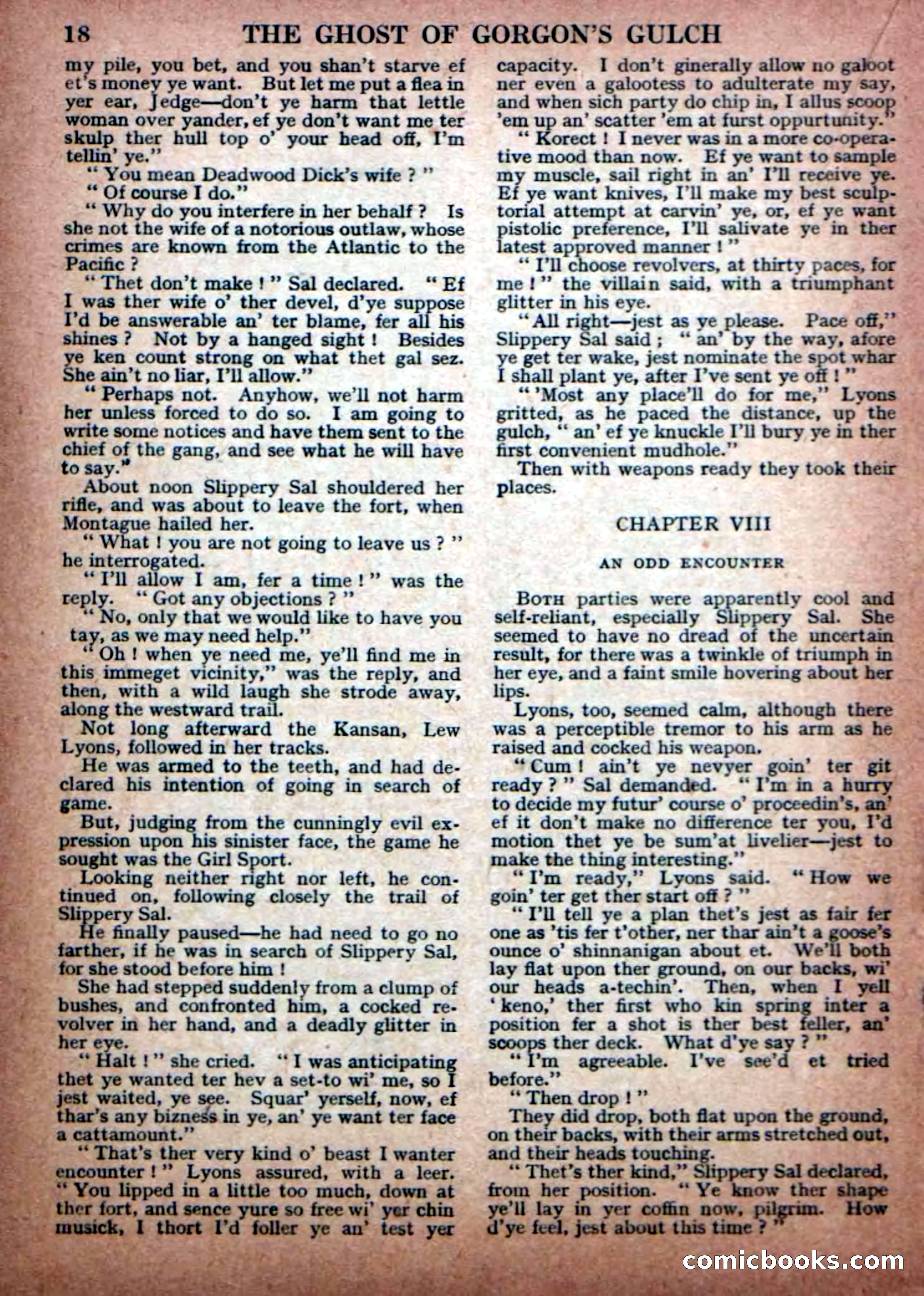 Deadwood Dick Library No. 30: The Ghost of Gorgons Gulch — page 20 of 36