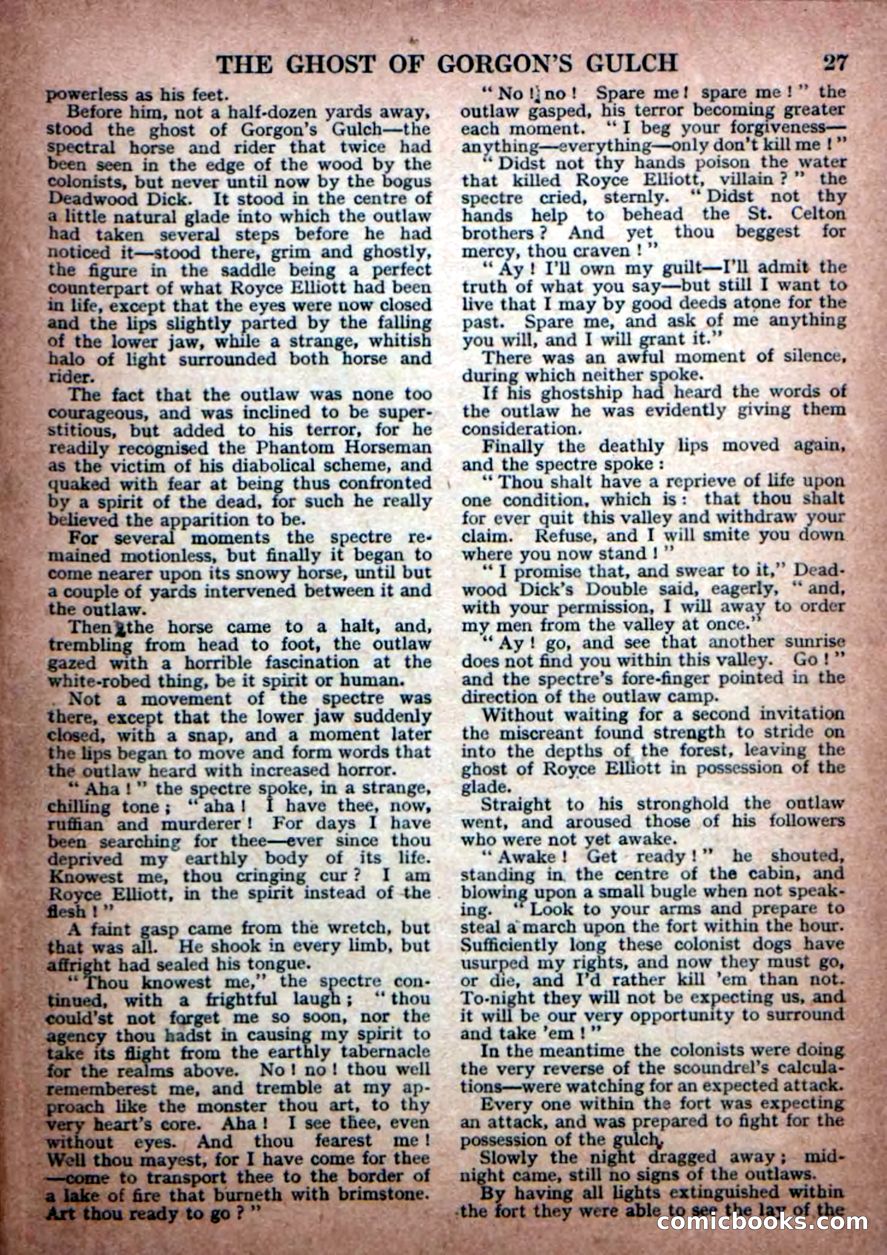 Deadwood Dick Library No. 30: The Ghost of Gorgons Gulch — page 29 of 36