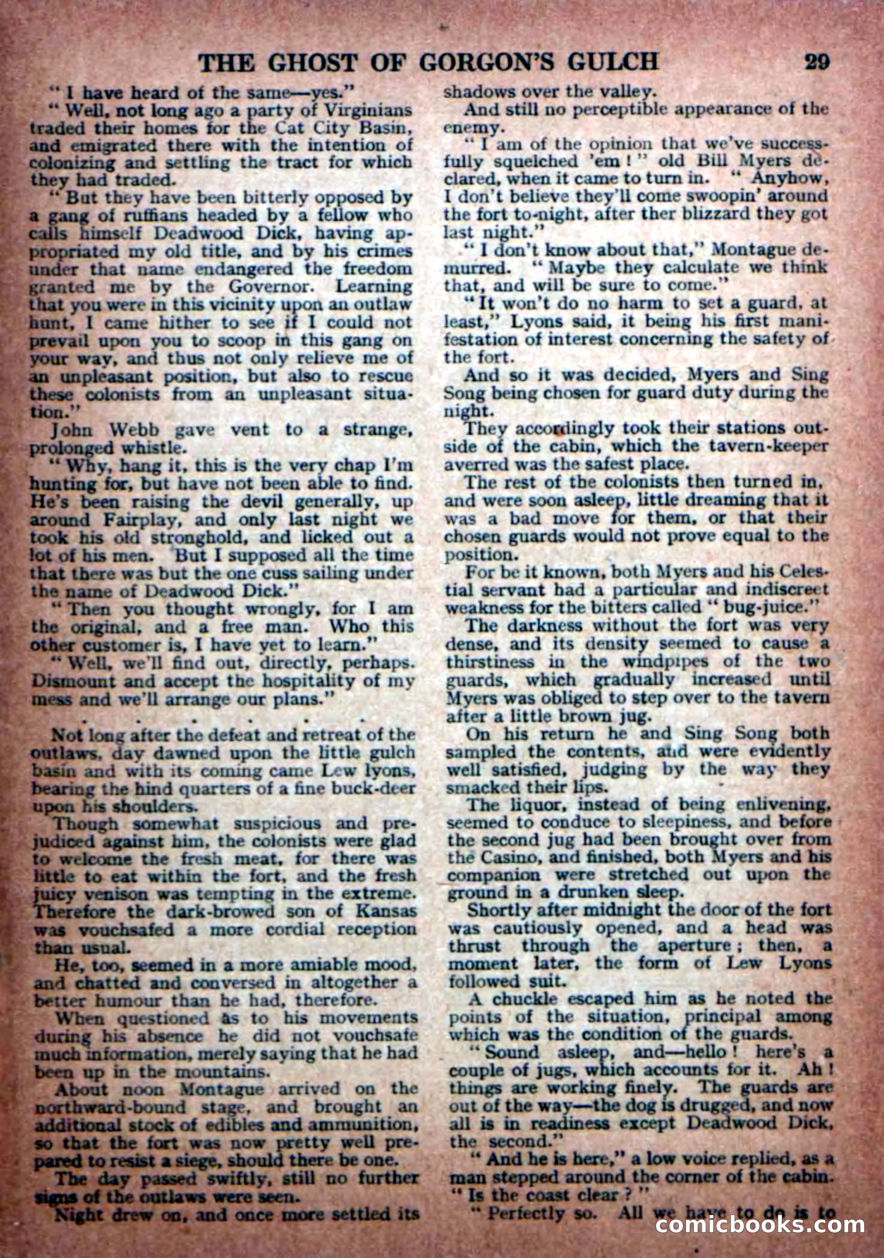 Deadwood Dick Library No. 30: The Ghost of Gorgons Gulch — page 31 of 36