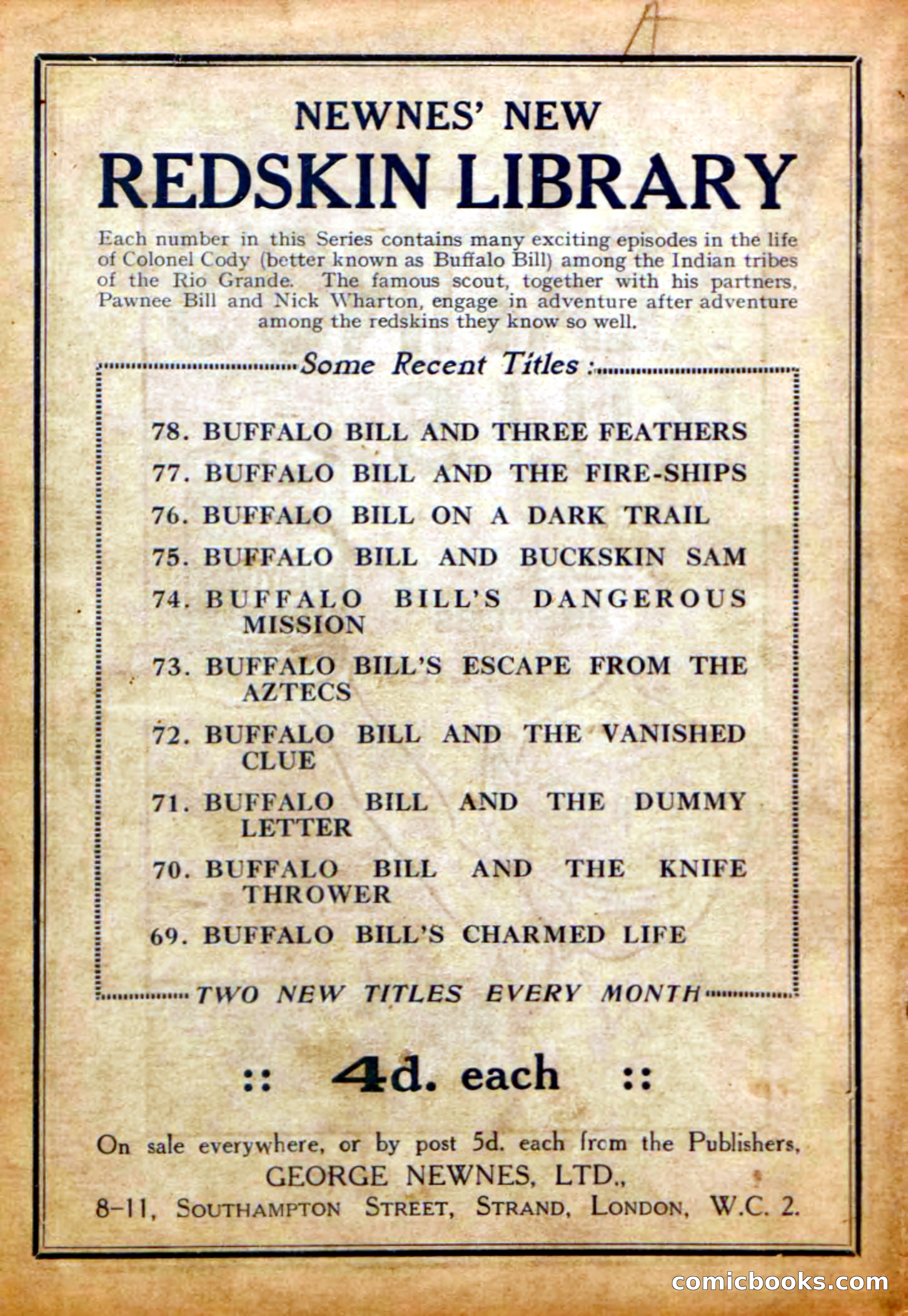 Deadwood Dick Library No. 30: The Ghost of Gorgons Gulch — page 36 of 36