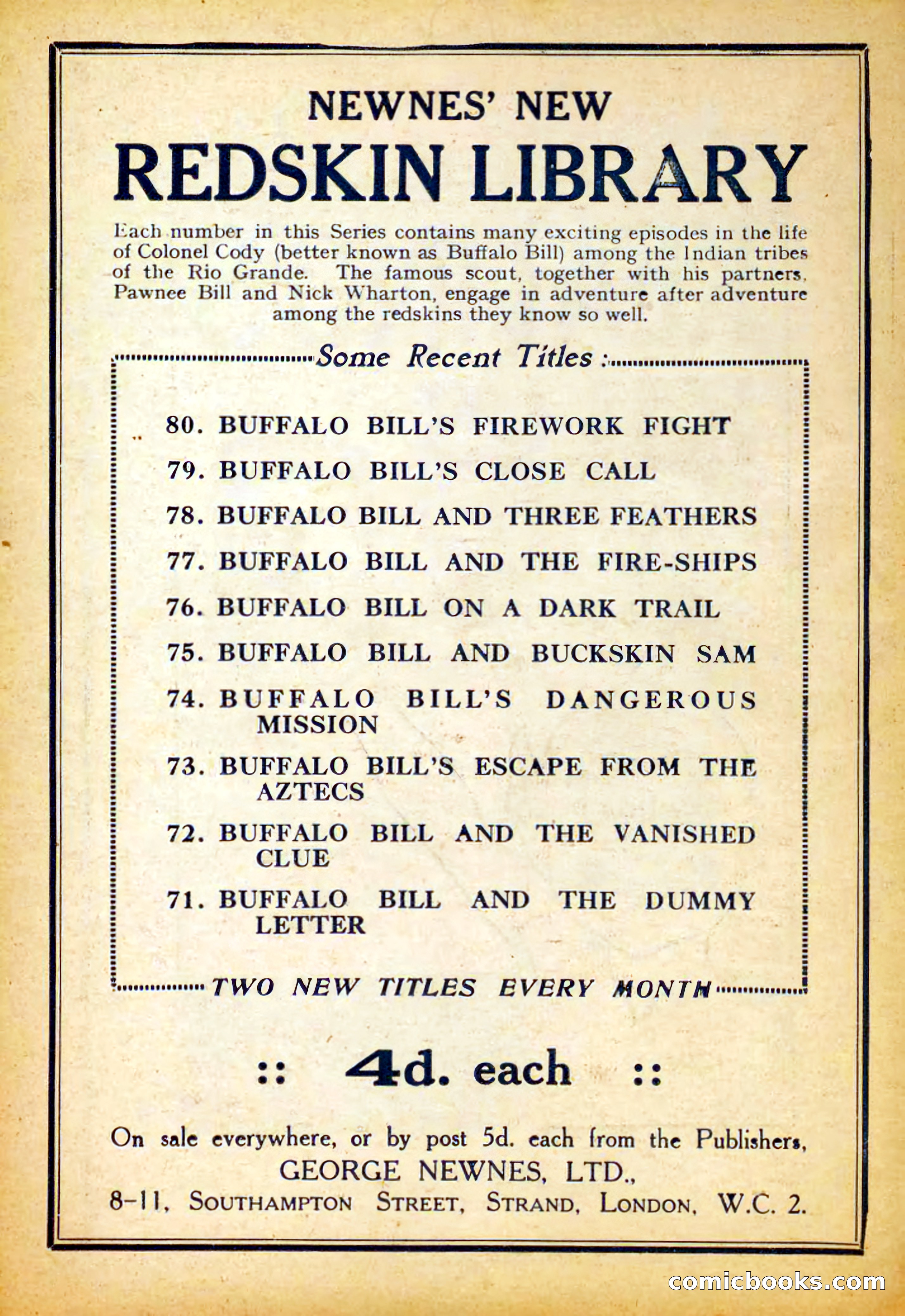Deadwood Dick Library No. 31 — page 36 of 36