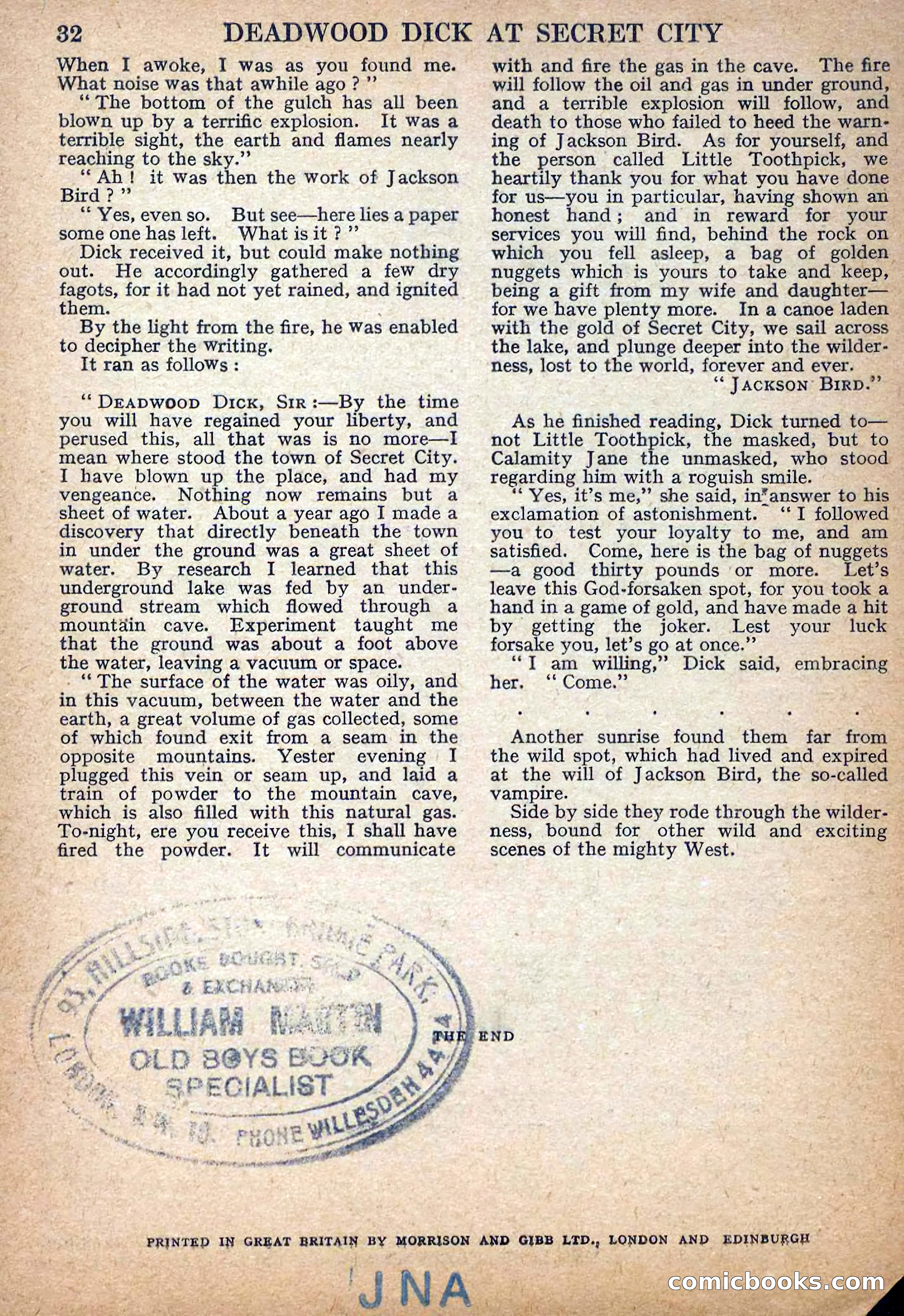 Deadwood Dick Library No. 32 — page 34 of 36