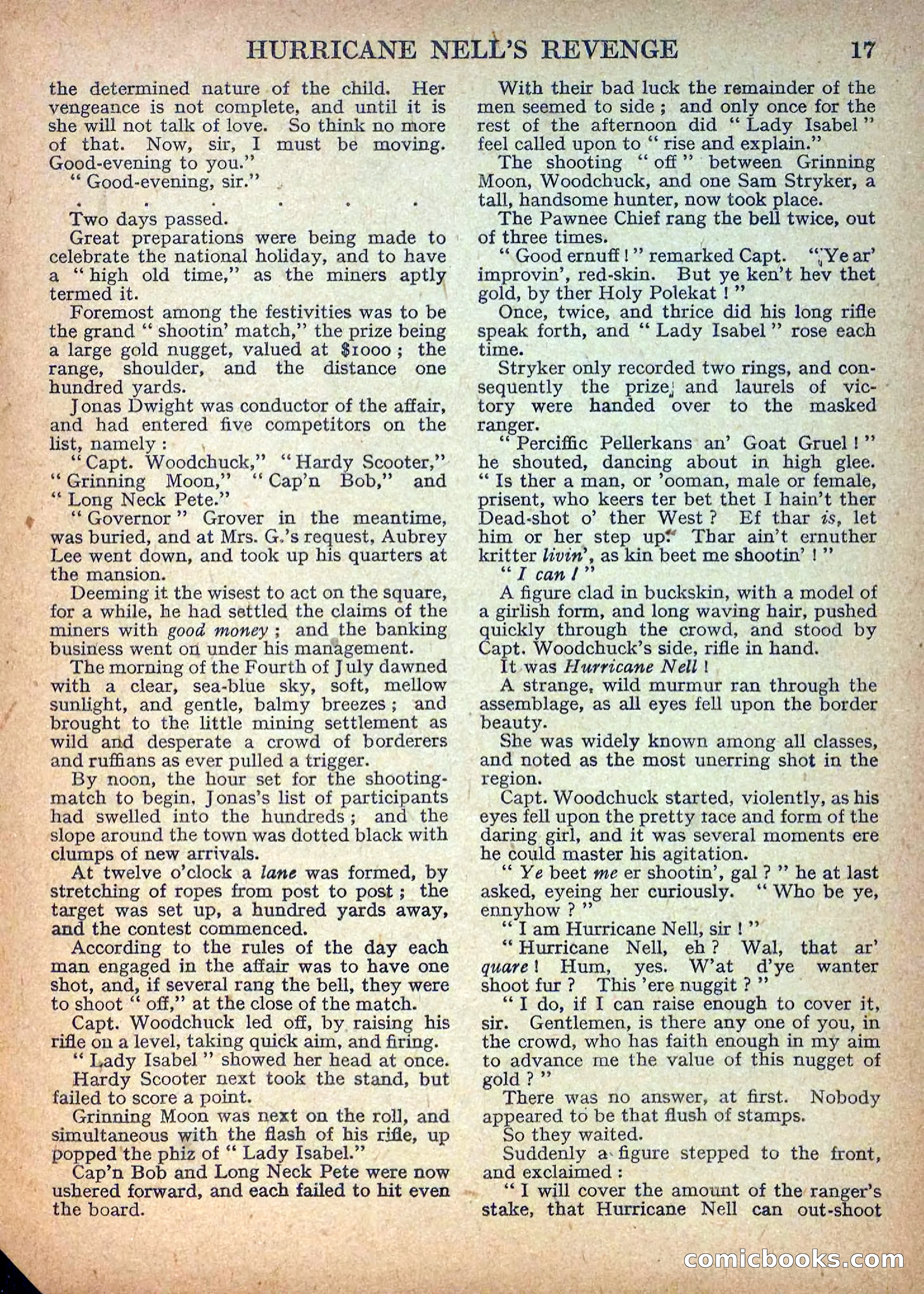 Deadwood Dick Library No. 9: Hurricane Nell's Revenge — page 19 of 36
