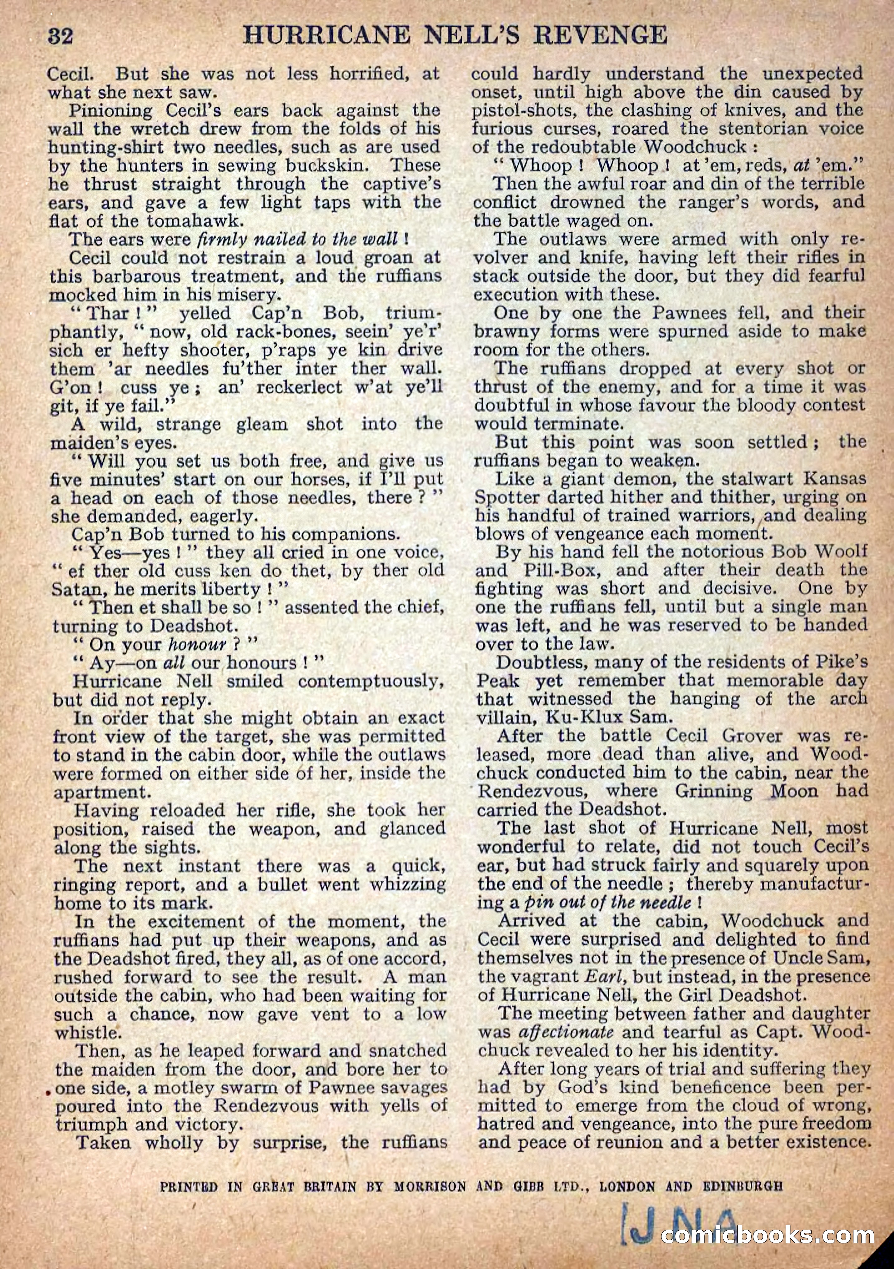 Deadwood Dick Library No. 9: Hurricane Nell's Revenge — page 34 of 36