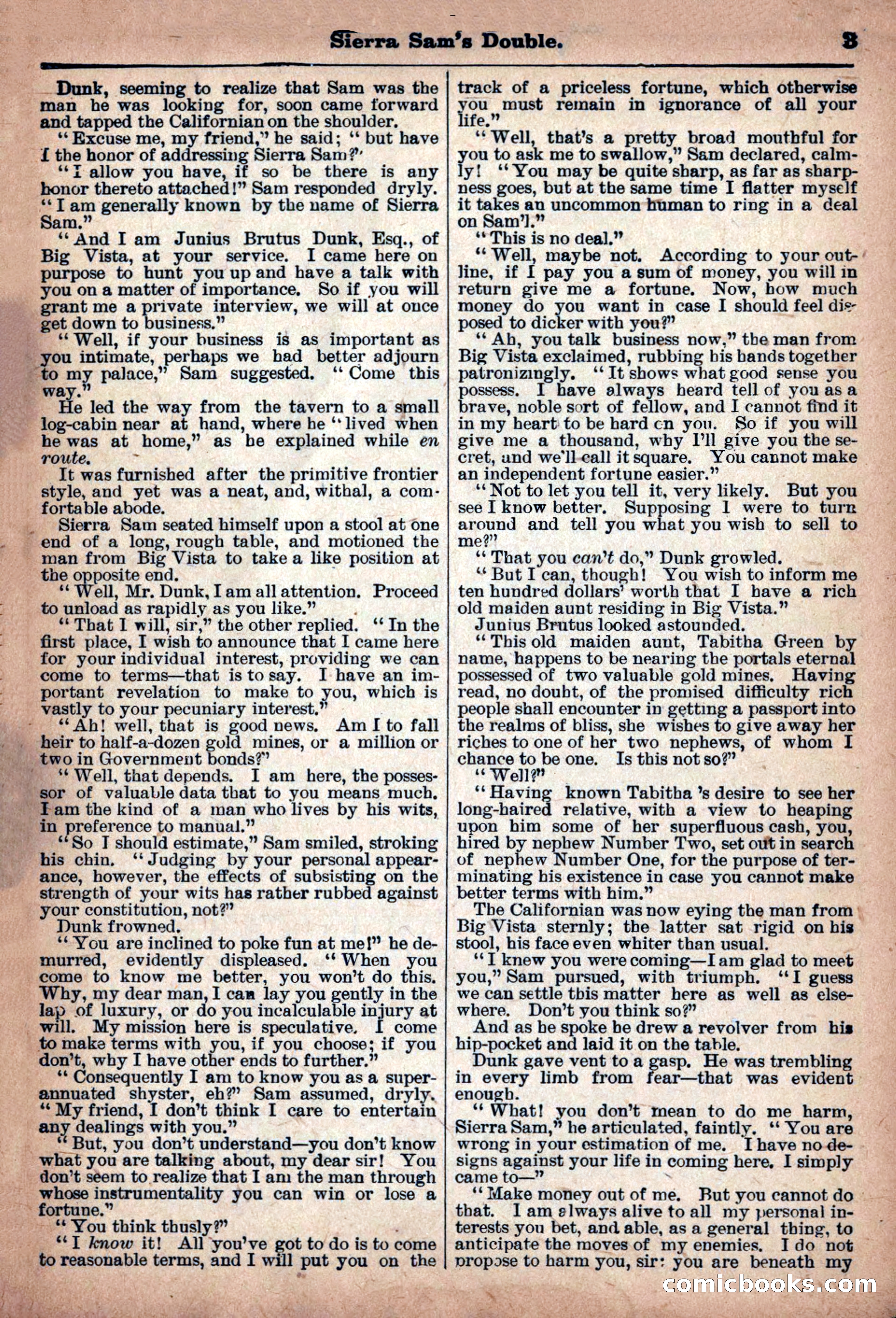 Deadwood Dick Library: Sierra Sam's Double, No. 50 — page 5 of 36