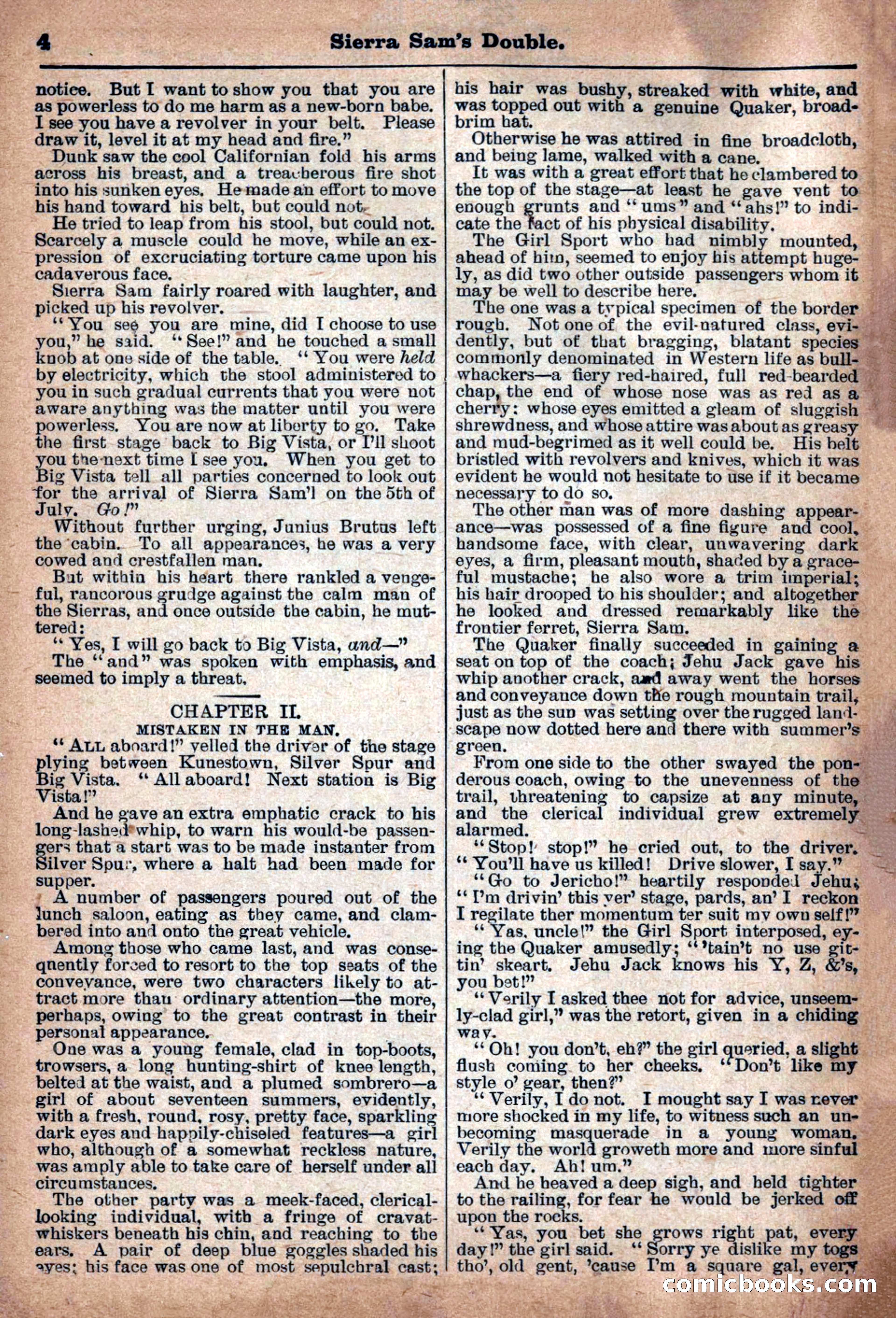 Deadwood Dick Library: Sierra Sam's Double, No. 50 — page 6 of 36
