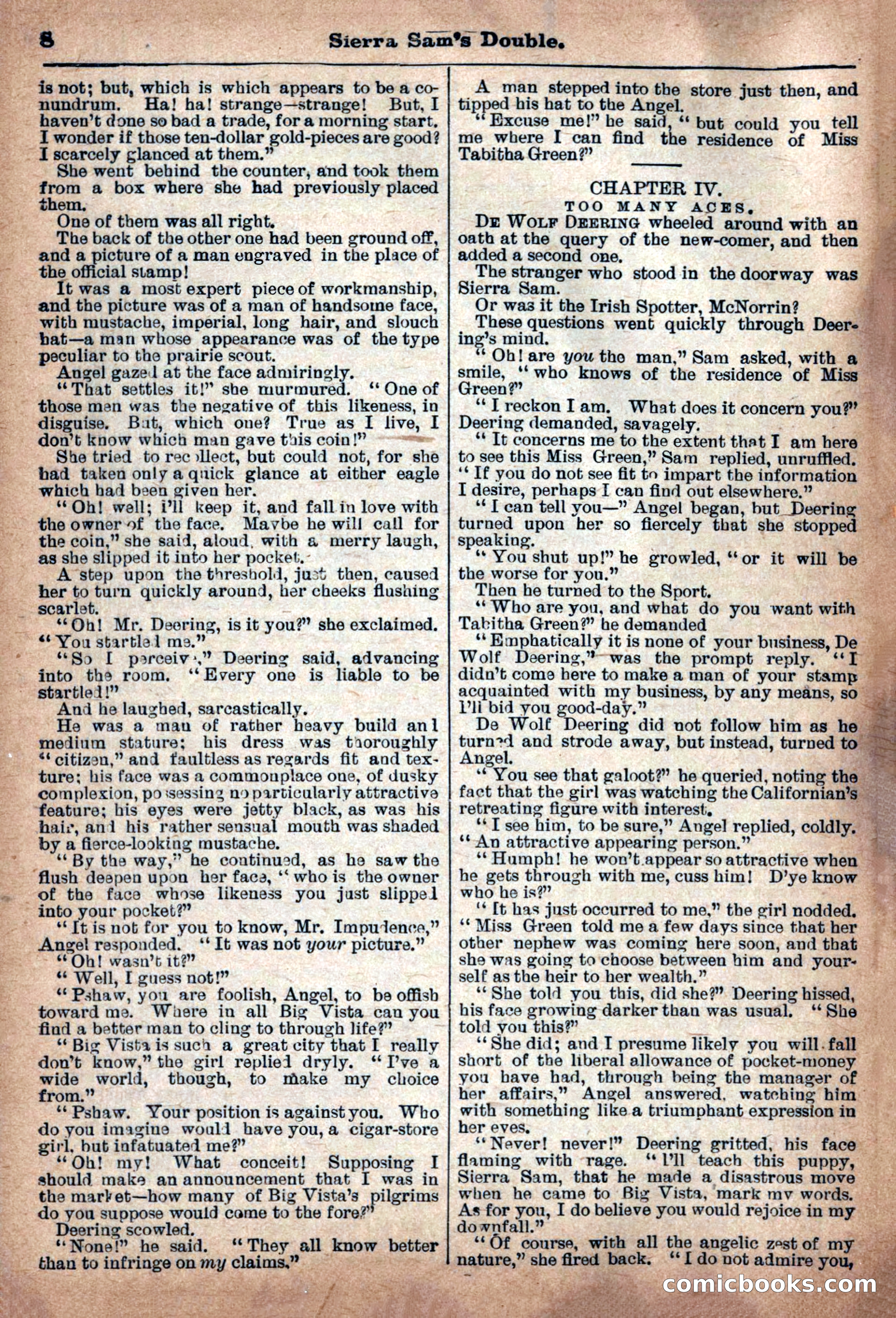 Deadwood Dick Library: Sierra Sam's Double, No. 50 — page 10 of 36