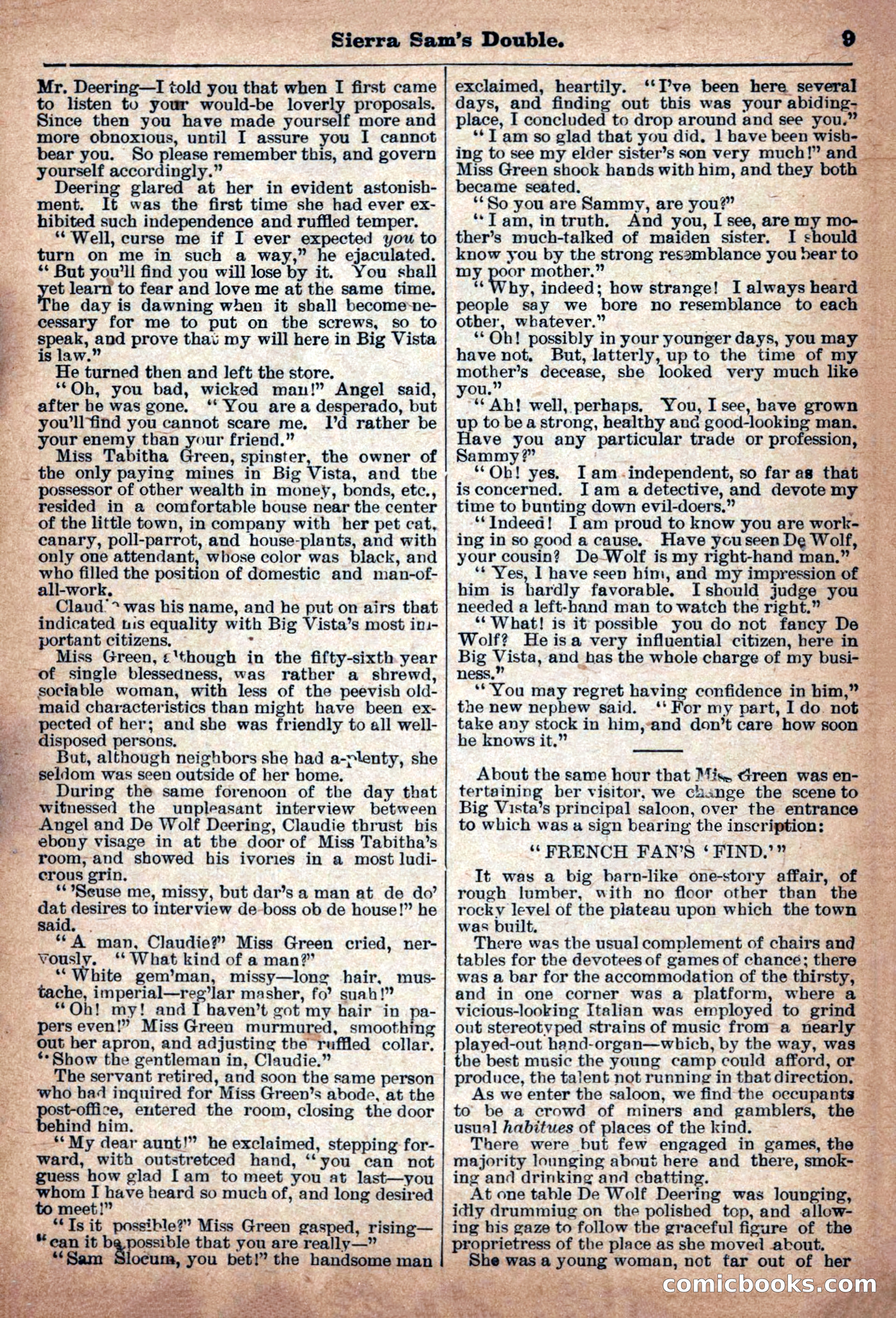 Deadwood Dick Library: Sierra Sam's Double, No. 50 — page 11 of 36