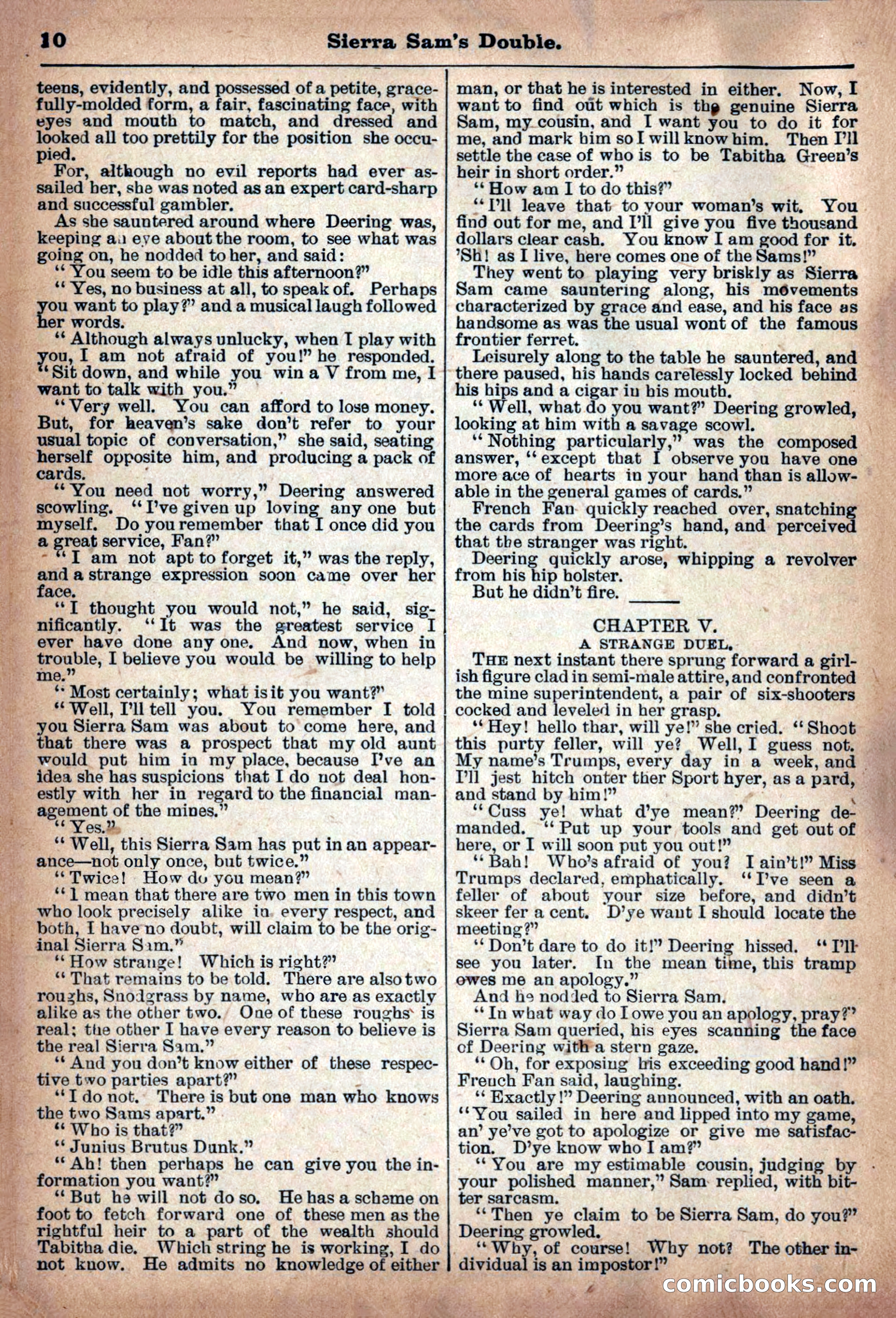 Deadwood Dick Library: Sierra Sam's Double, No. 50 — page 12 of 36