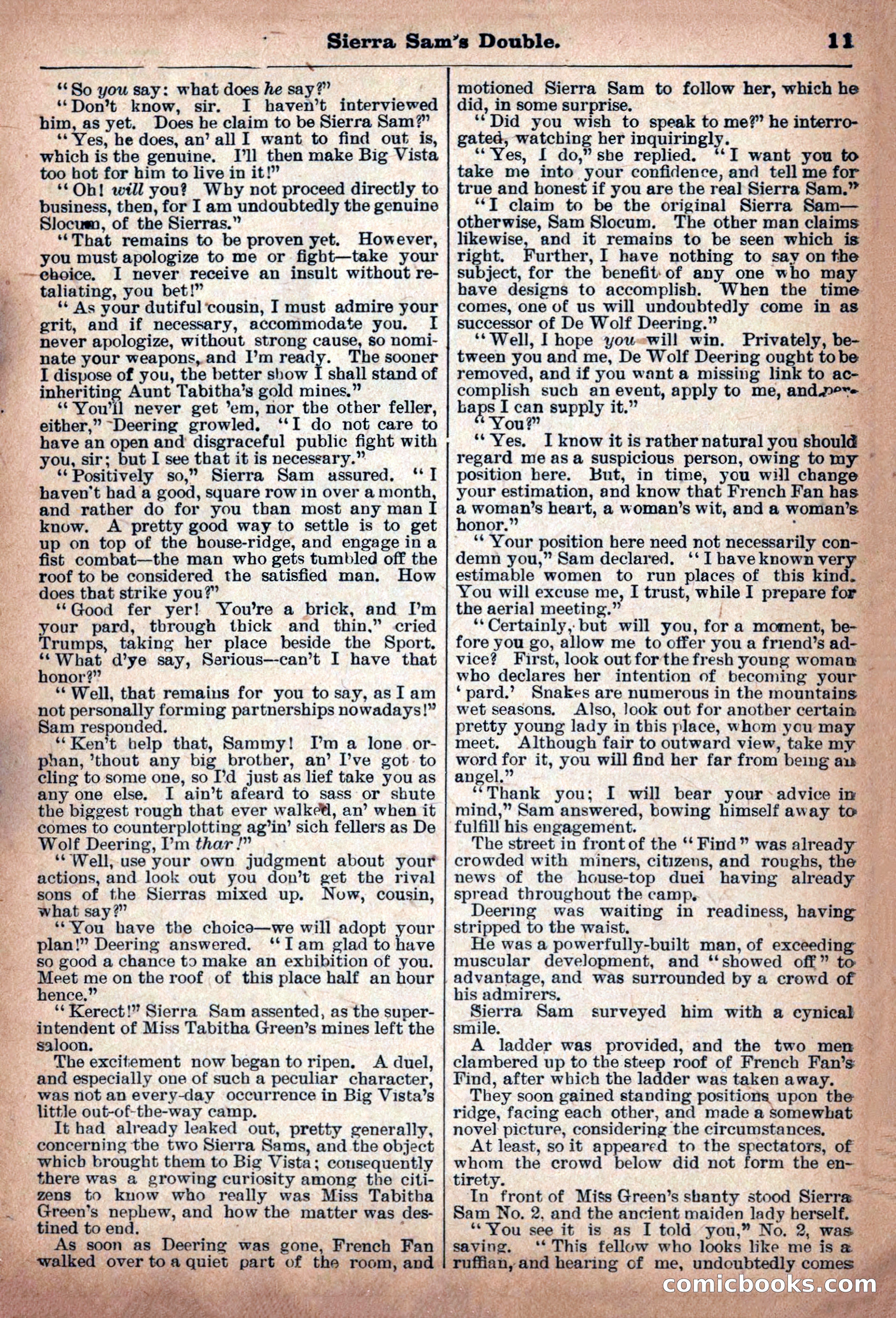 Deadwood Dick Library: Sierra Sam's Double, No. 50 — page 13 of 36