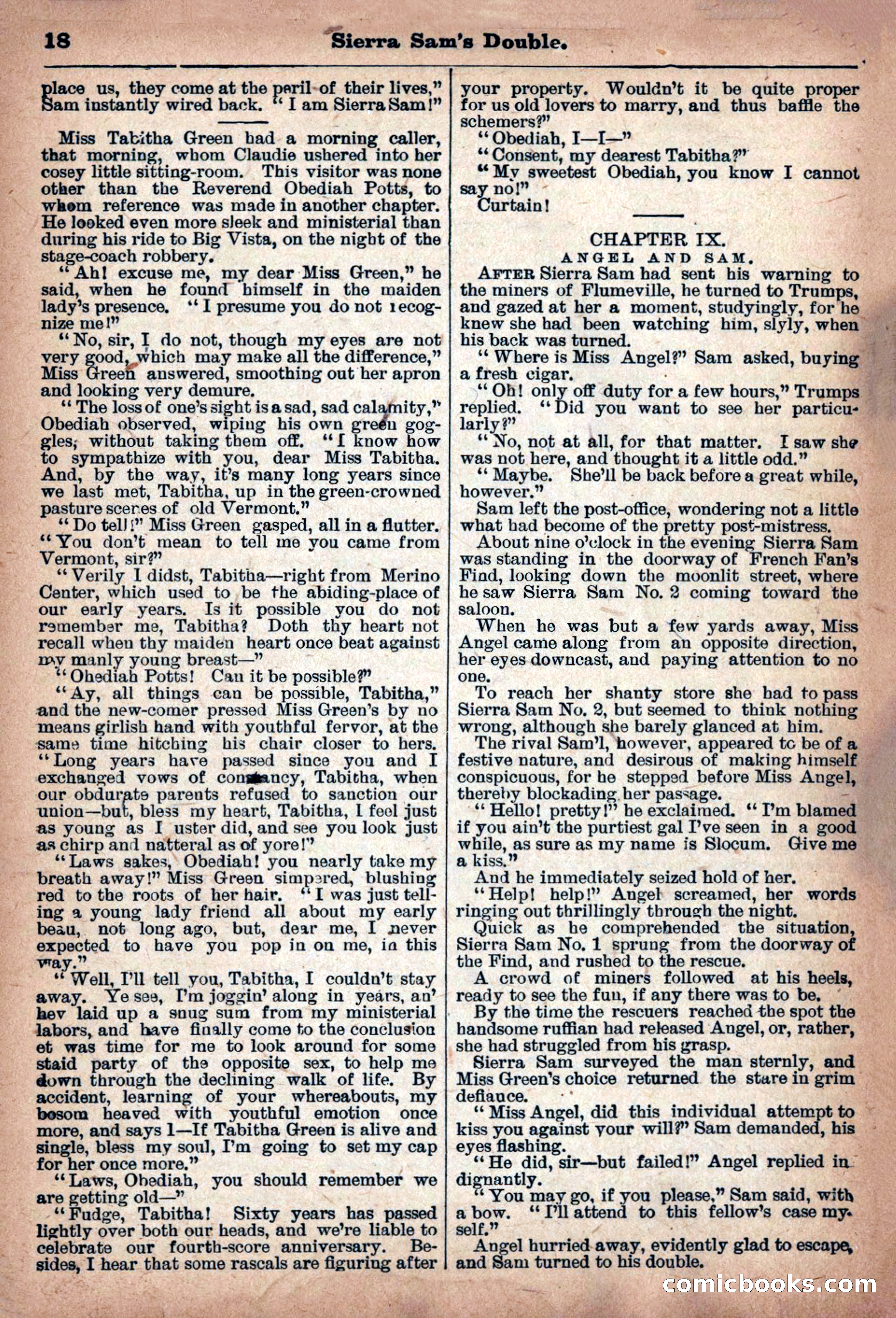 Deadwood Dick Library: Sierra Sam's Double, No. 50 — page 20 of 36