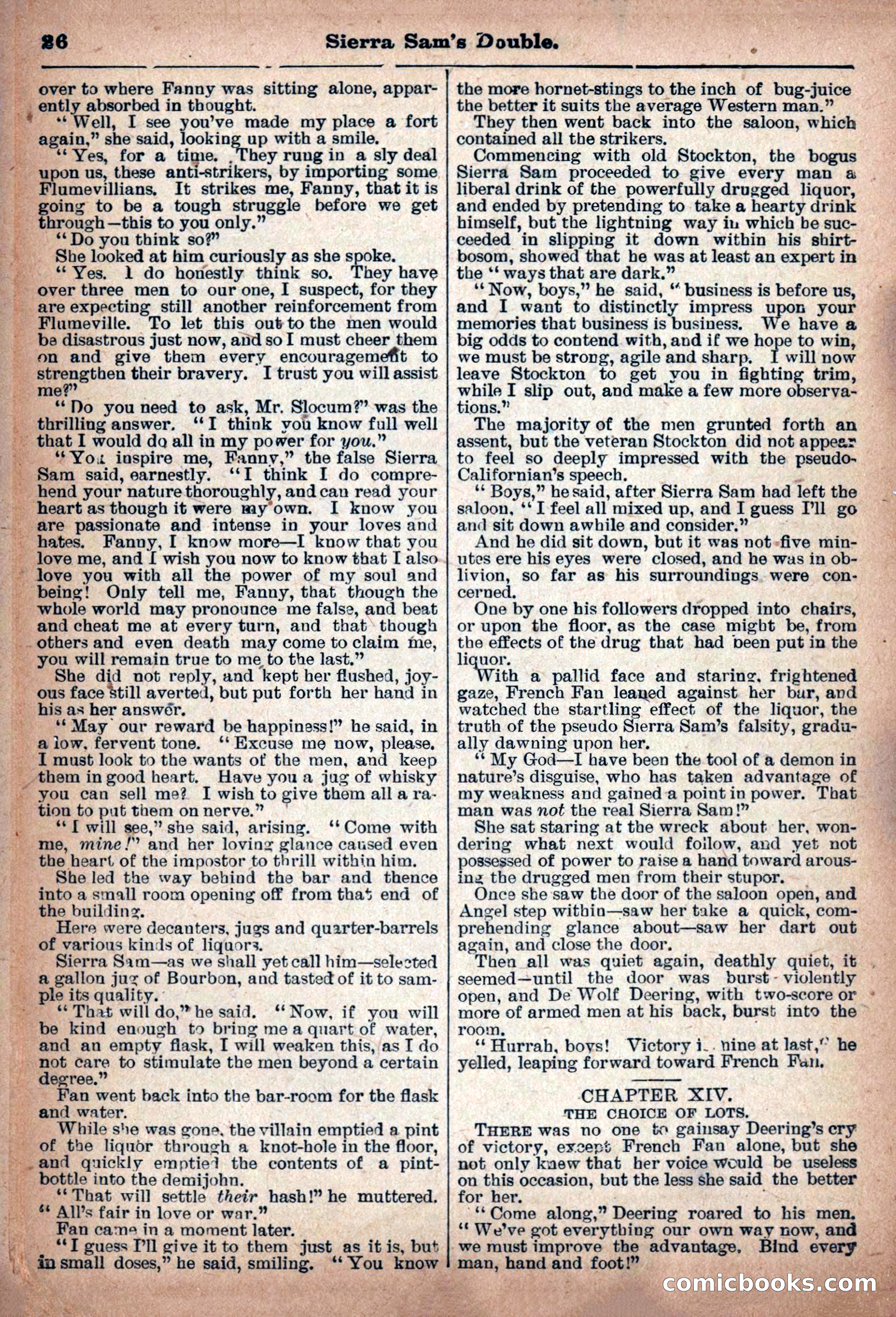 Deadwood Dick Library: Sierra Sam's Double, No. 50 — page 28 of 36
