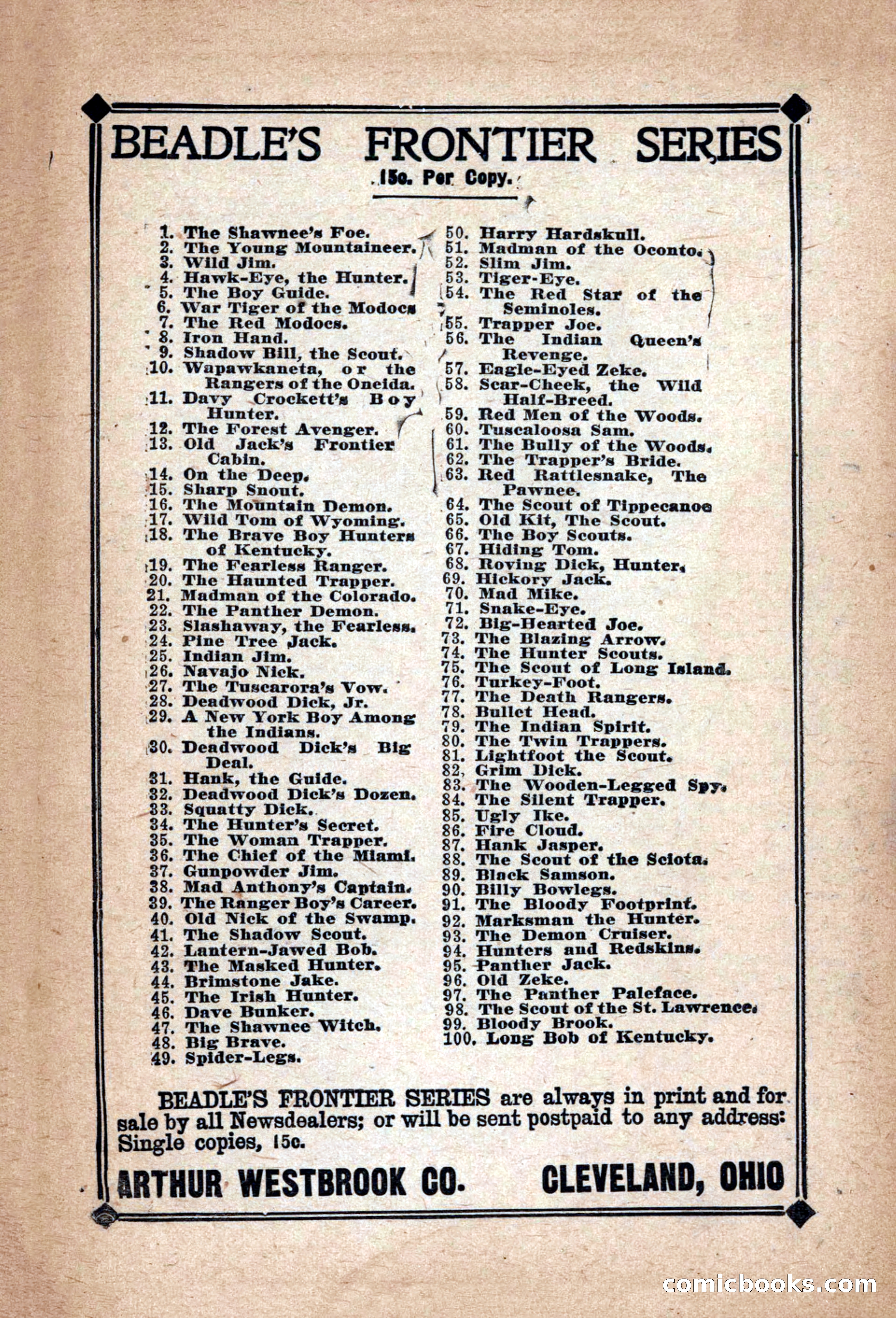 Deadwood Dick Library: Sierra Sam's Double, No. 50 — page 34 of 36