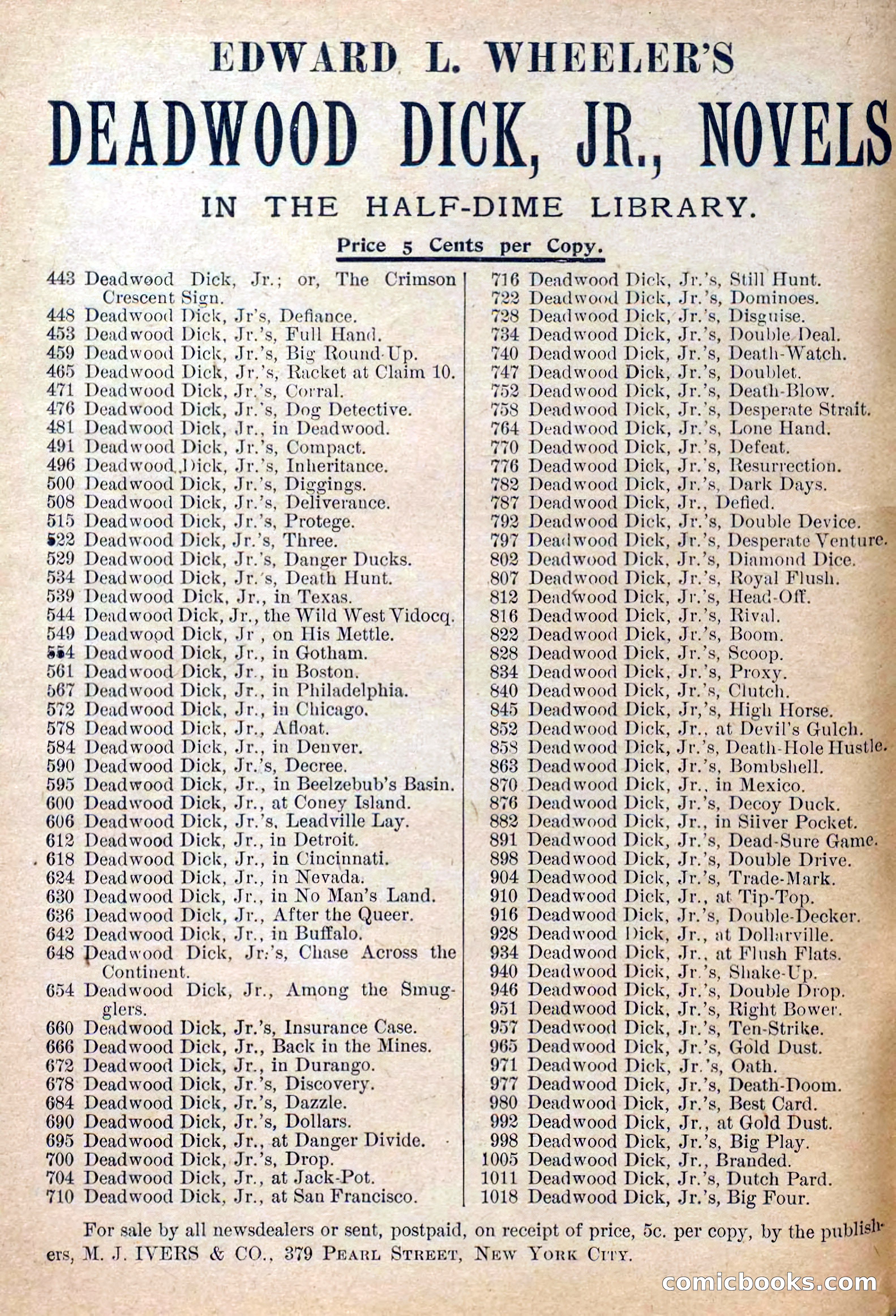 The Deadwood Dick Library, No. 2 — page 2 of 43