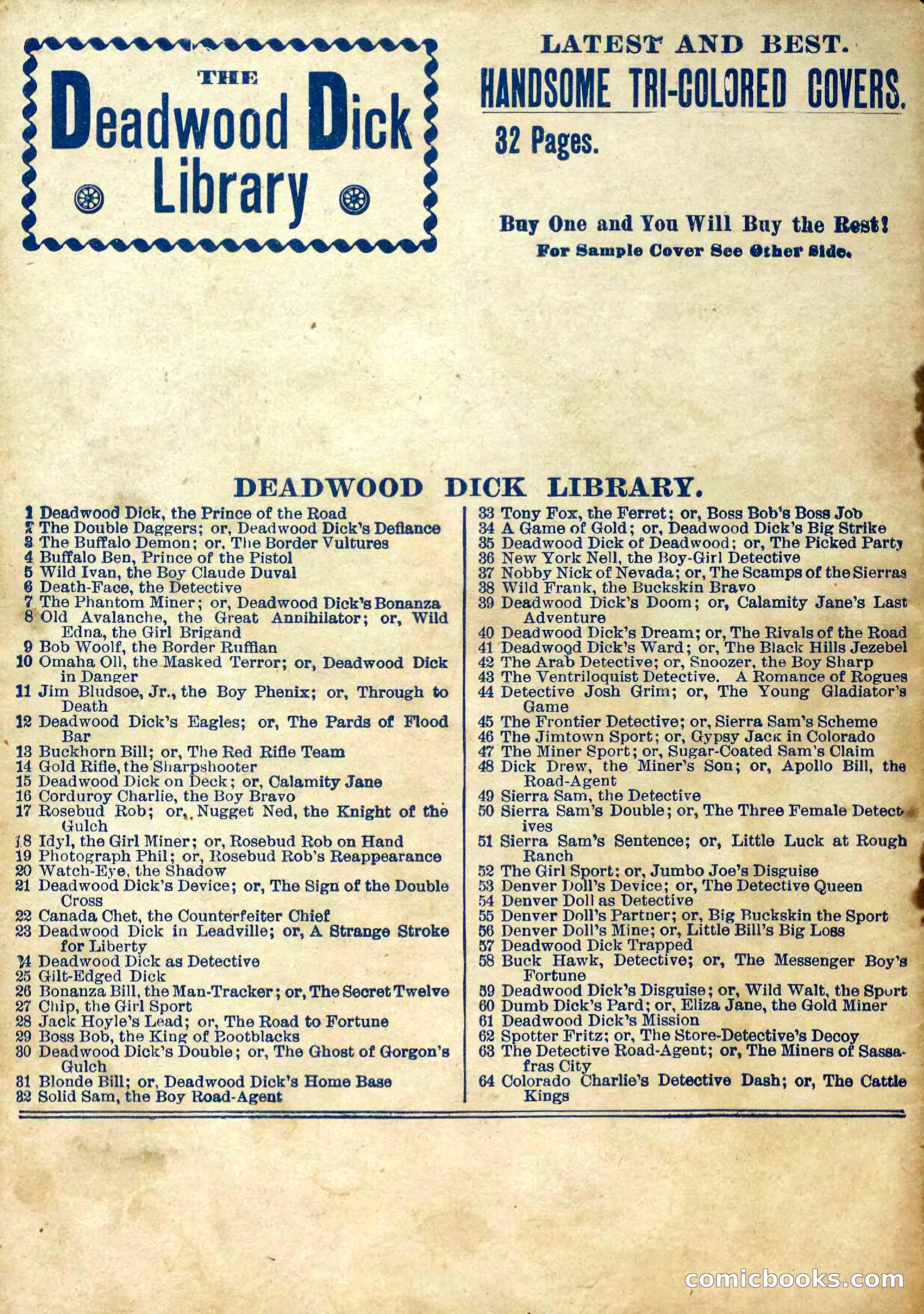 The Deadwood Dick Library, No. 2 — page 43 of 43