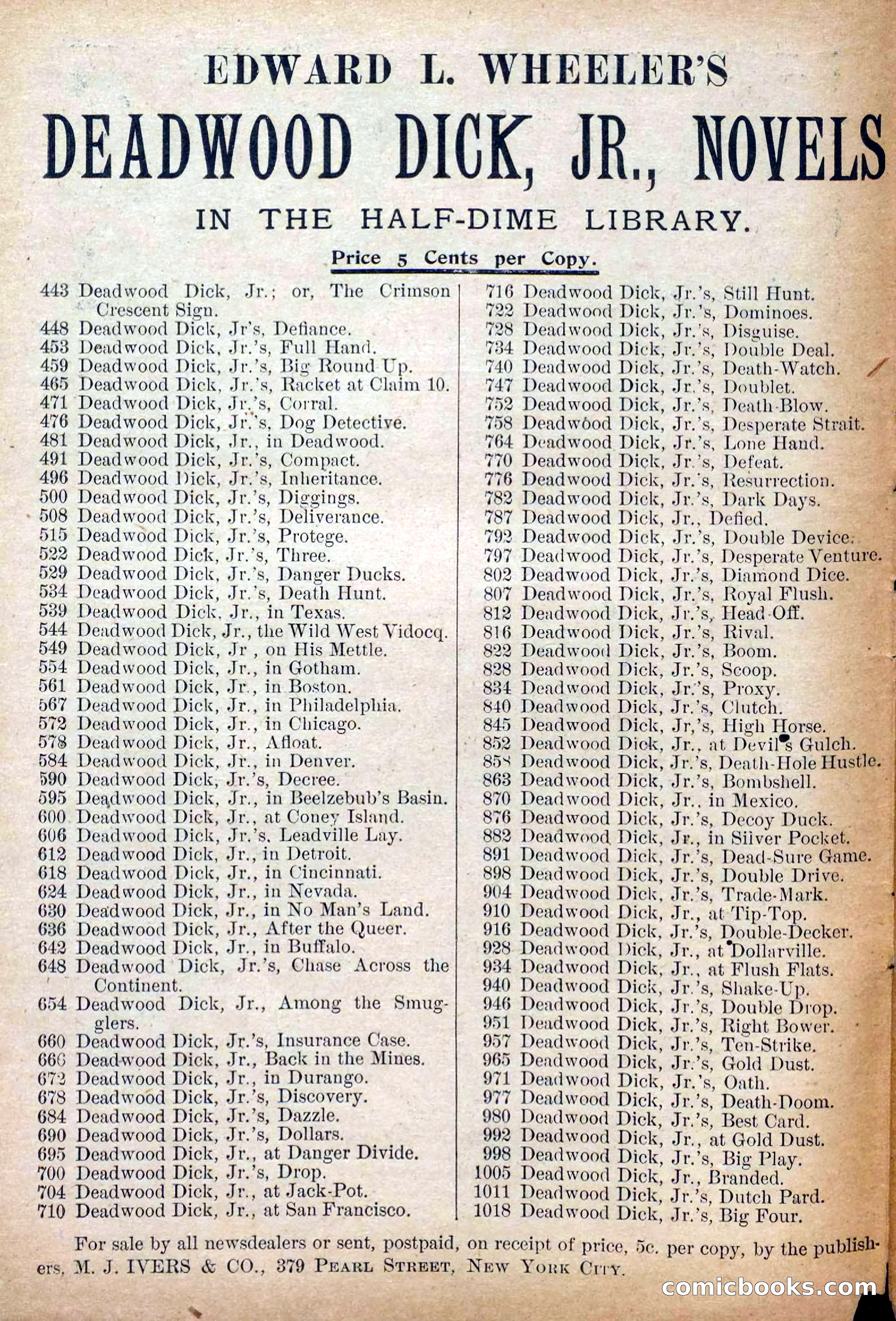 The Deadwood Dick Library, No. 3 — page 2 of 40