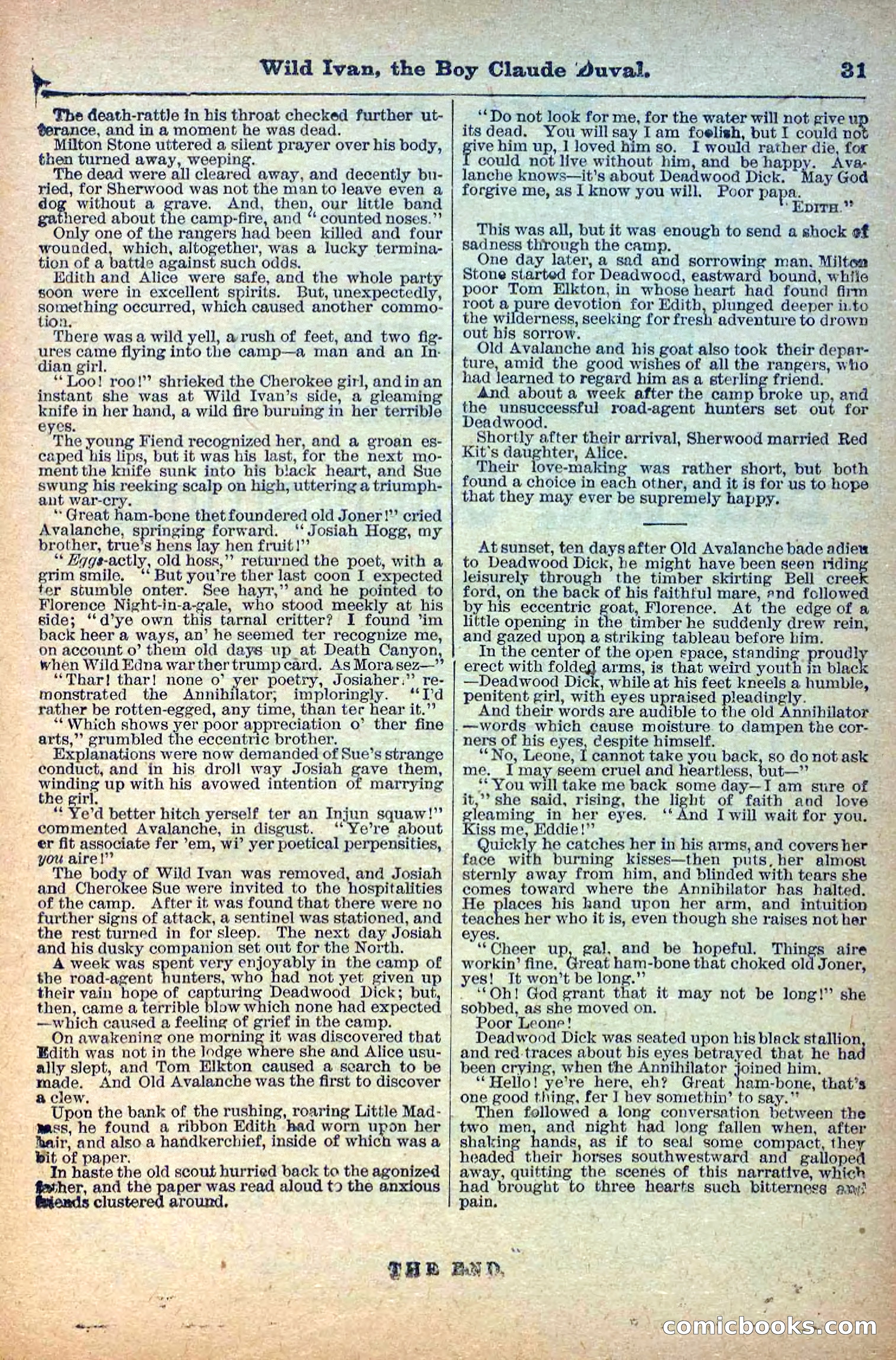 Deadwood Dick Library, Vol. 1, No. 5 — page 33 of 42
