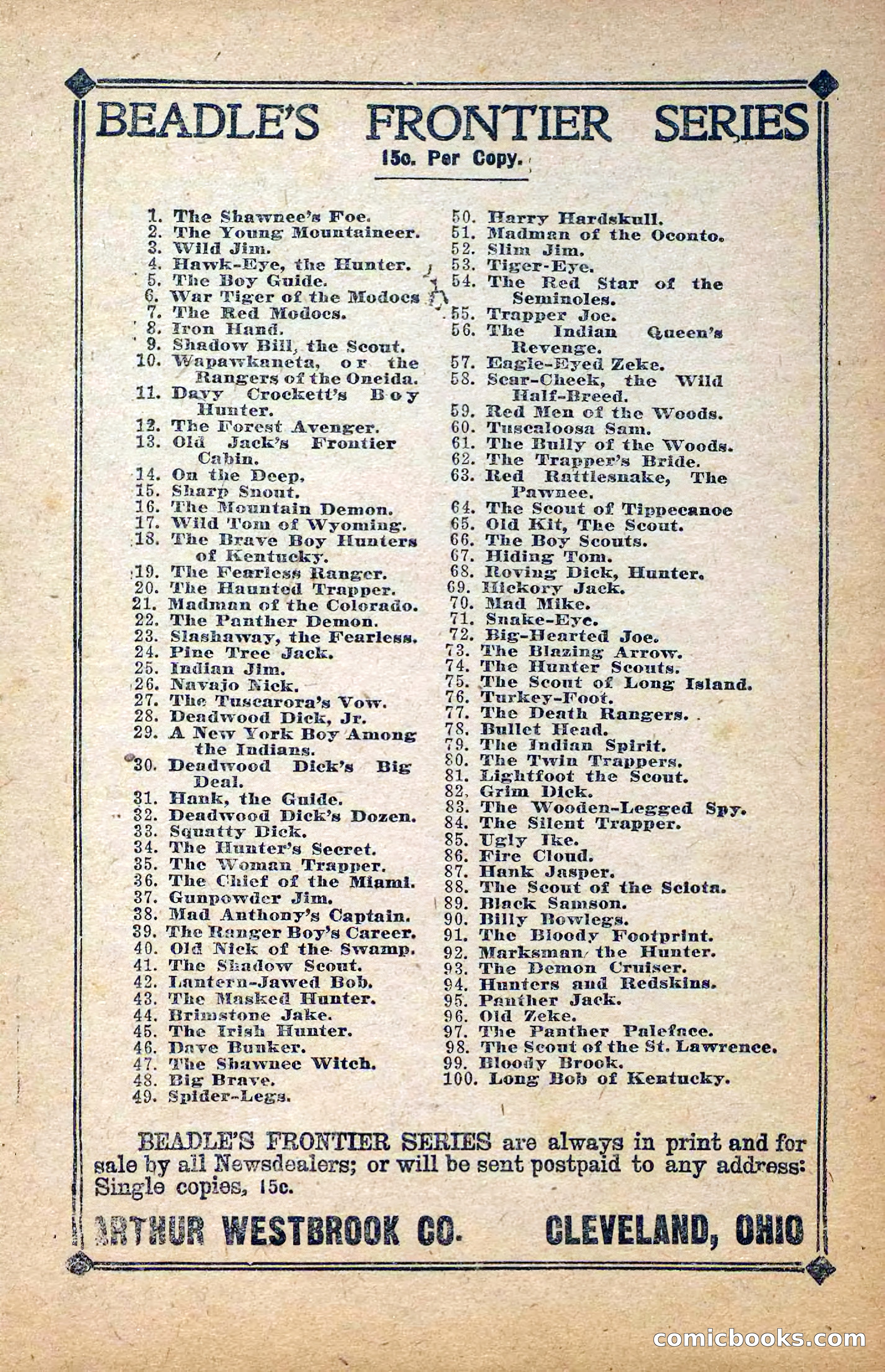 Deadwood Dick Library, Vol. 1, No. 5 — page 40 of 42