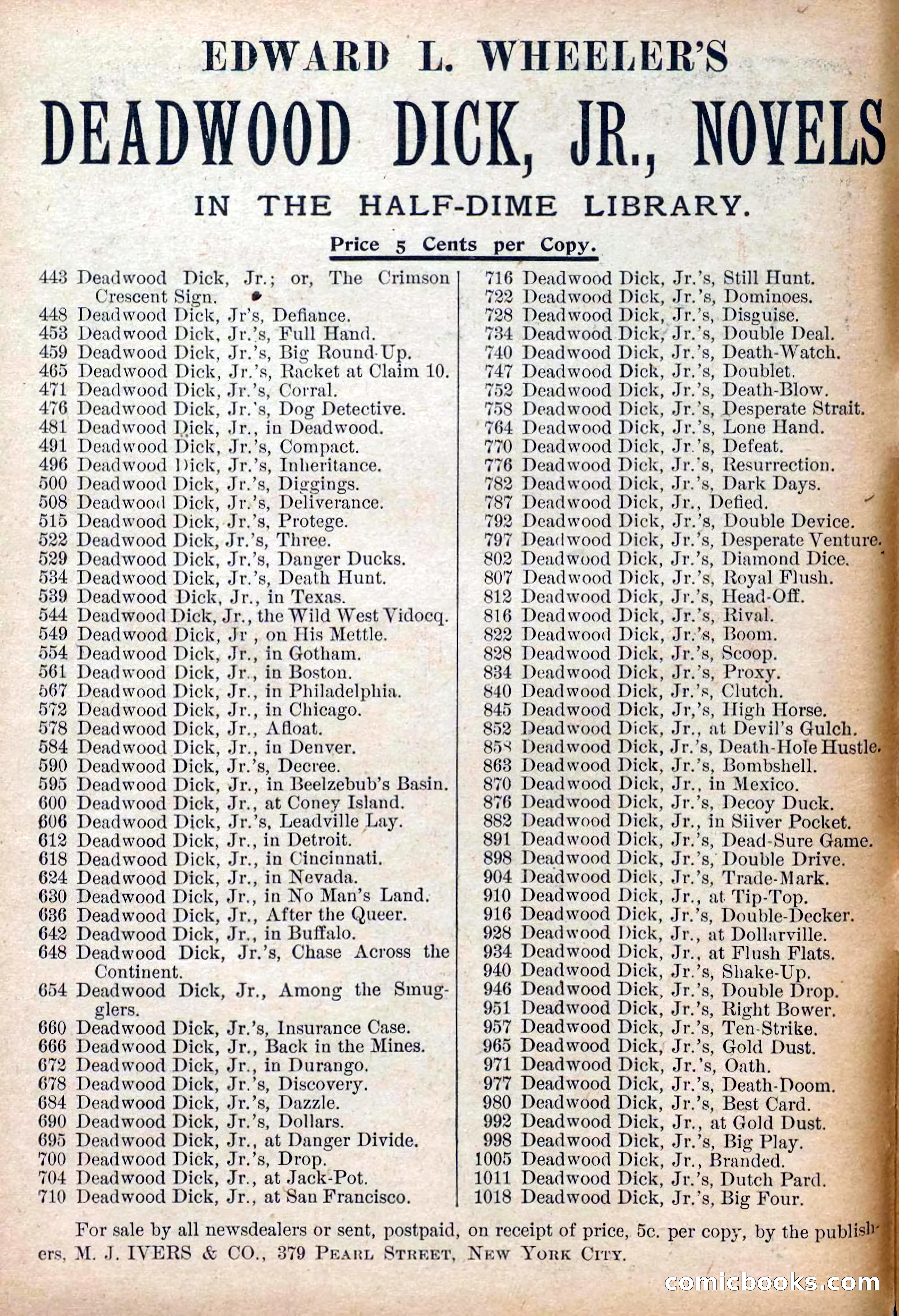 Deadwood Dick Library, No. 6 — page 2 of 42
