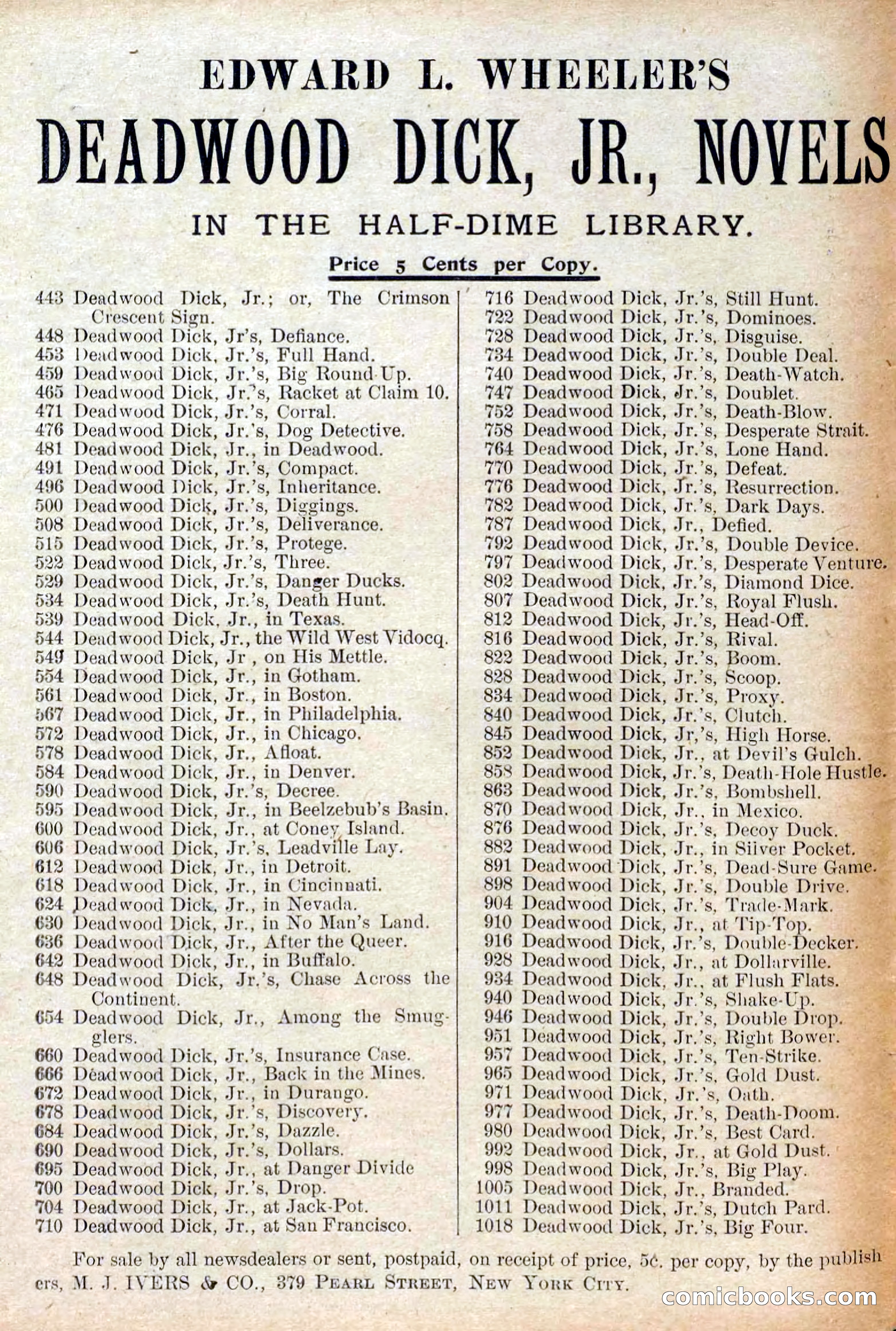 Deadwood Dick Library, Vol. 1, No. 12 — page 2 of 38