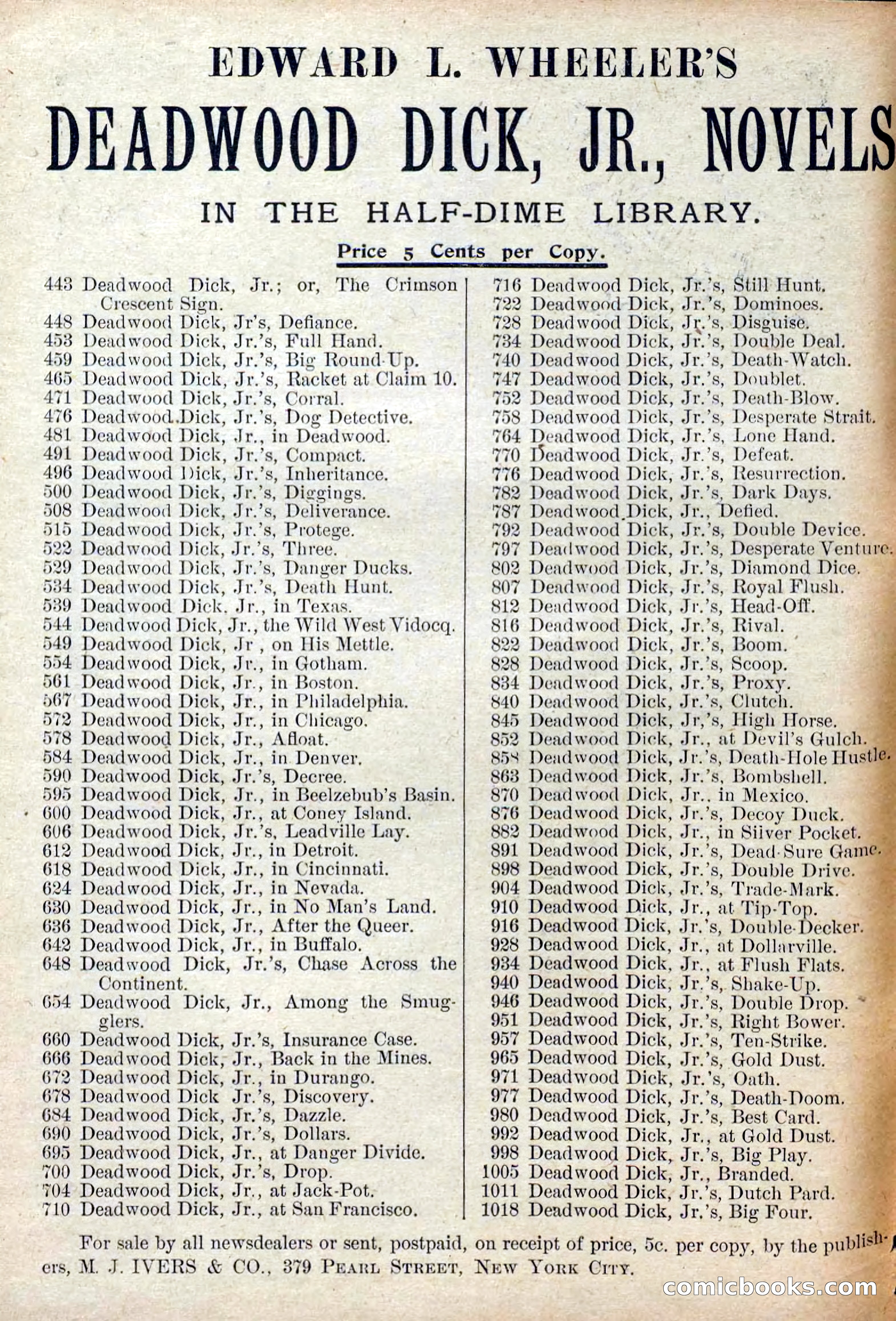 The Deadwood Dick Library, No. 21 — page 2 of 40