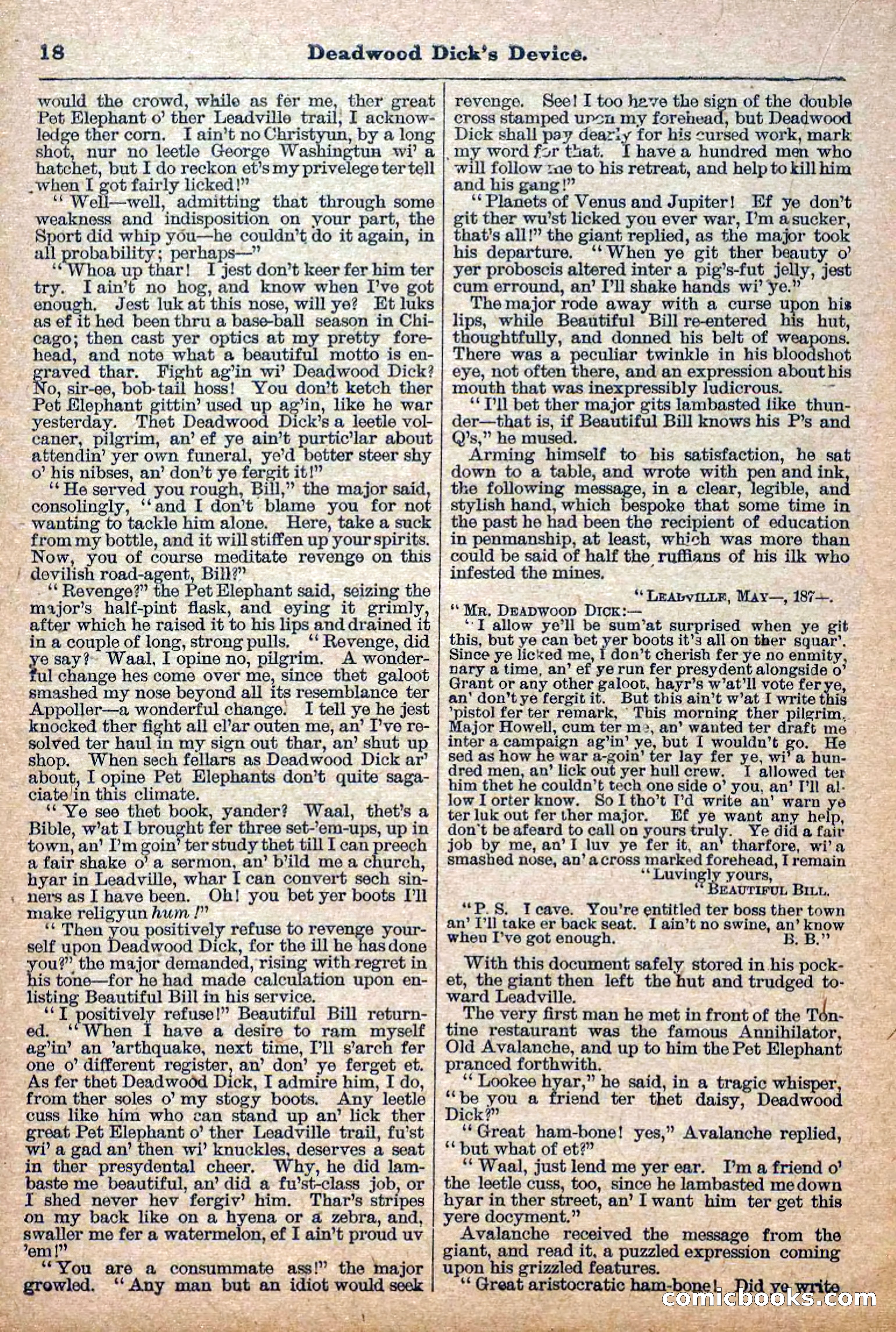 The Deadwood Dick Library, No. 21 — page 20 of 40