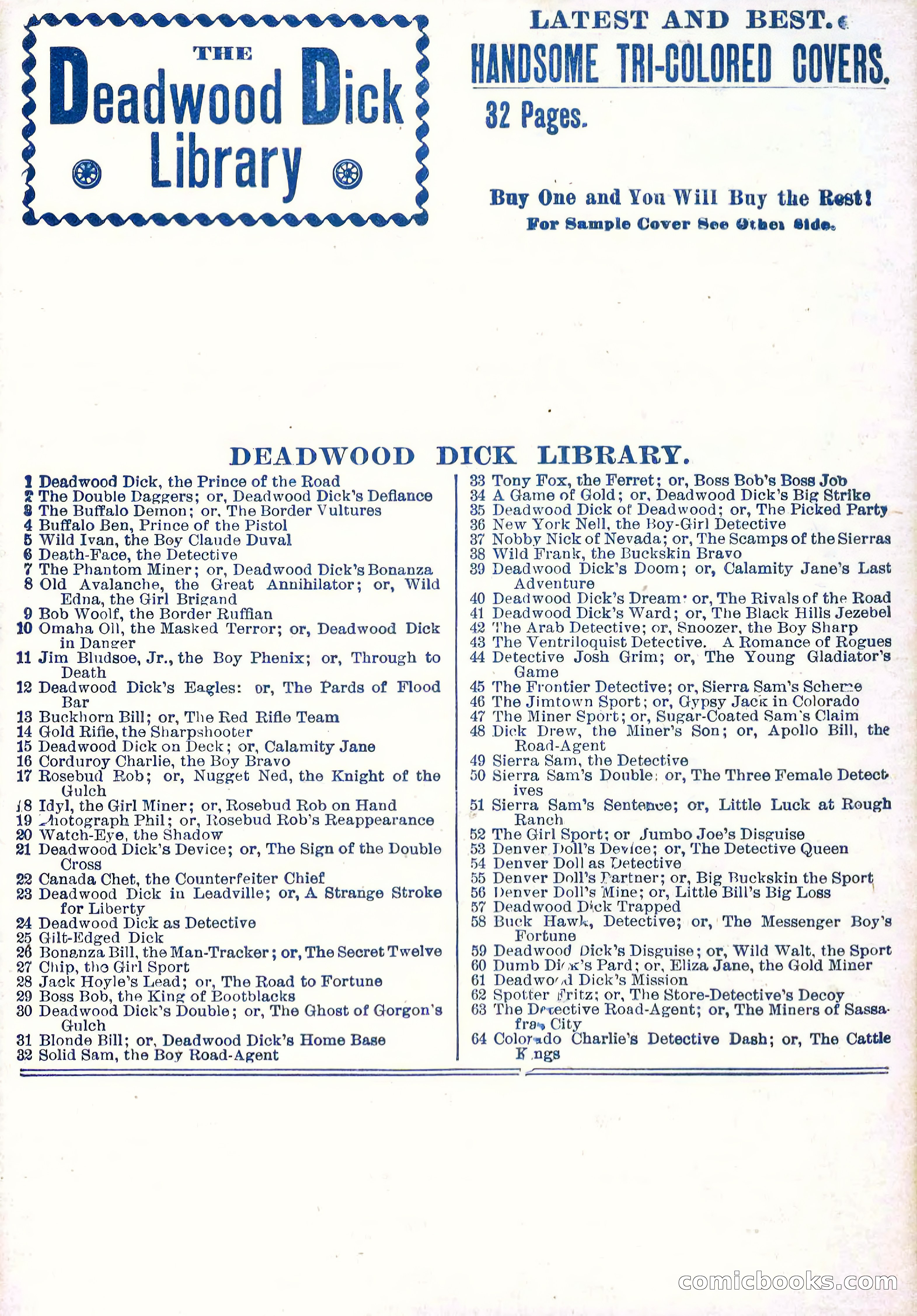 The Deadwood Dick Library, No. 21 — page 40 of 40