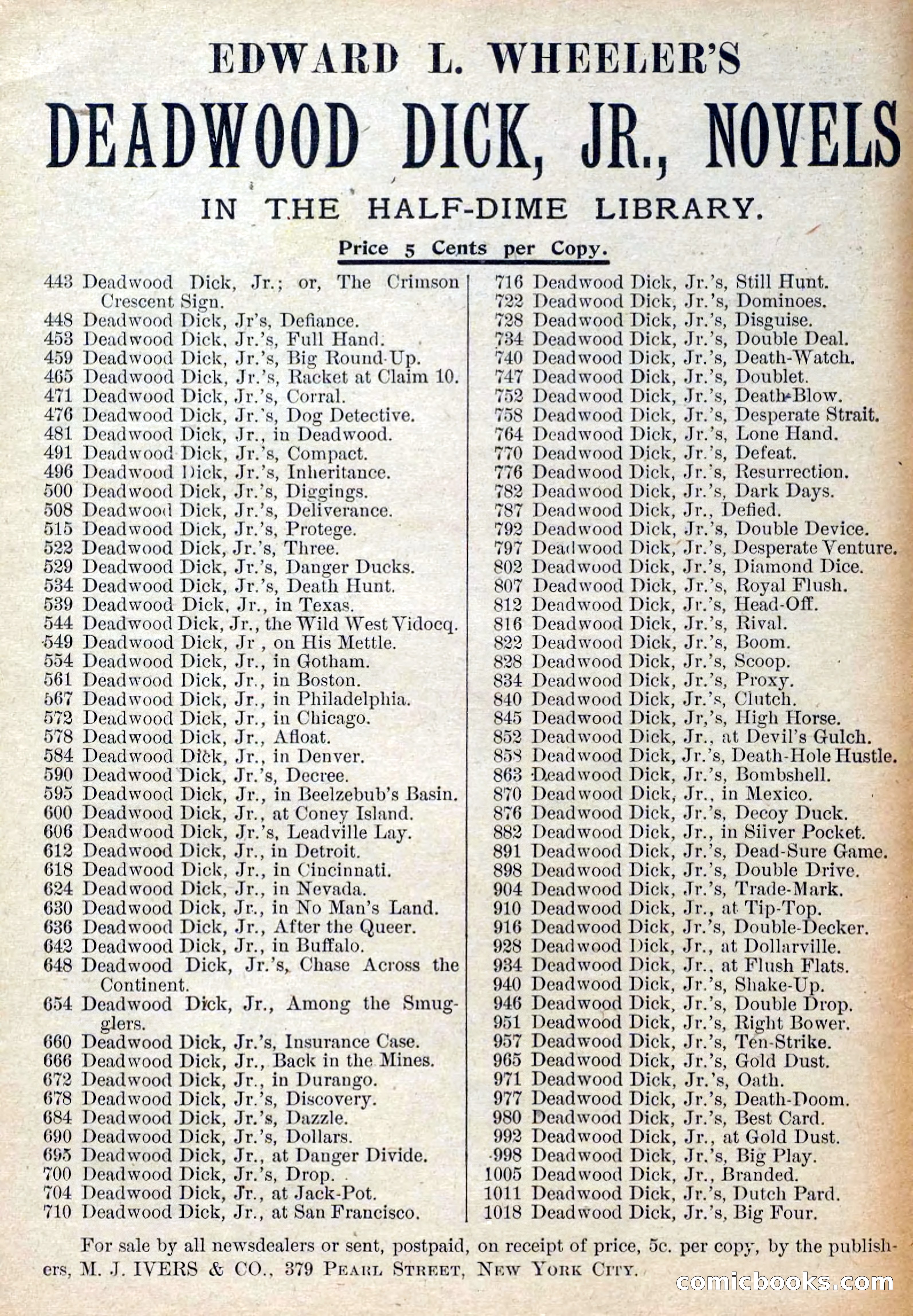 The Deadwood Dick Library, No. 22 — page 2 of 40