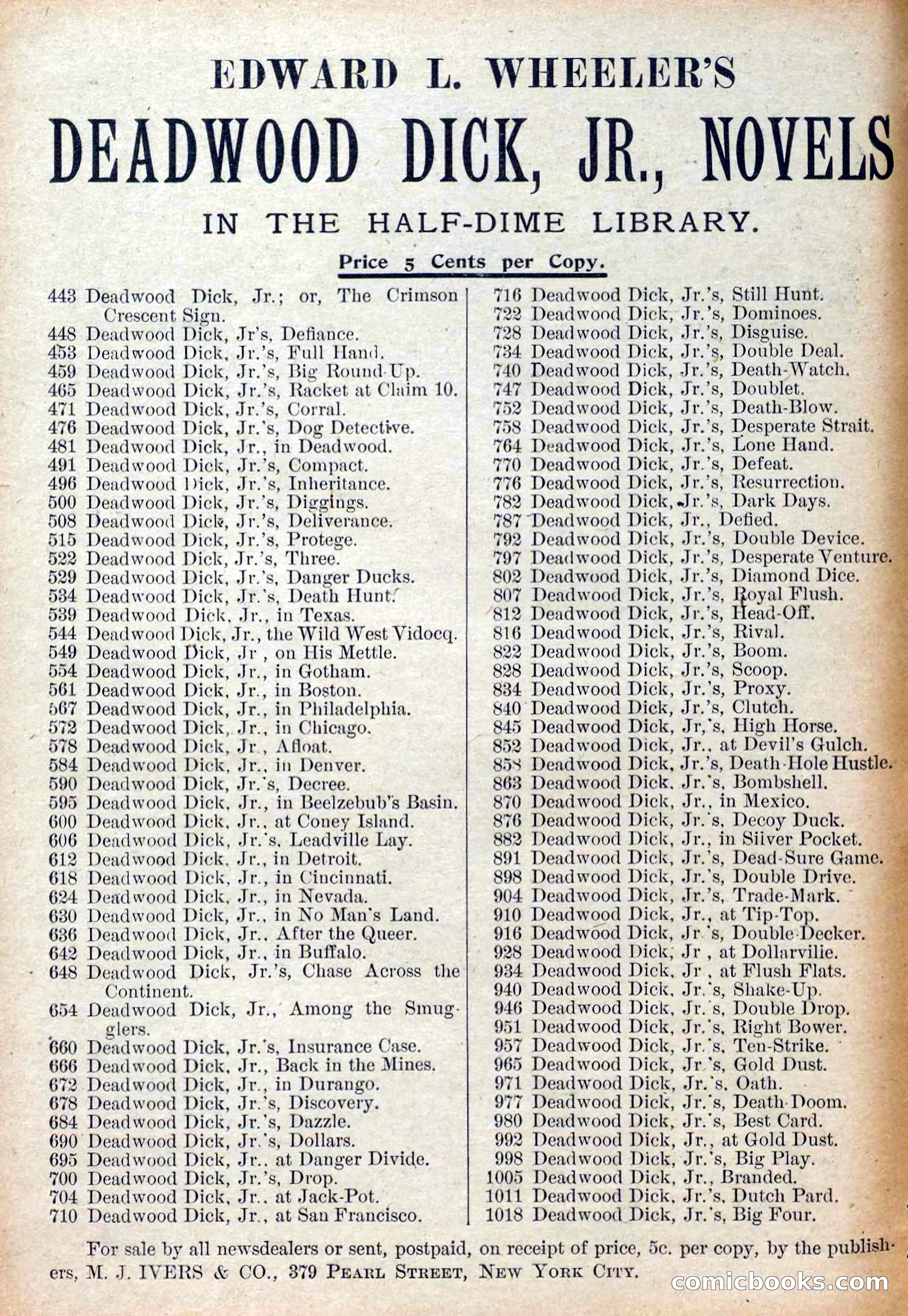 Deadwood Dick Library, Vol. II, No. 23 — page 2 of 38
