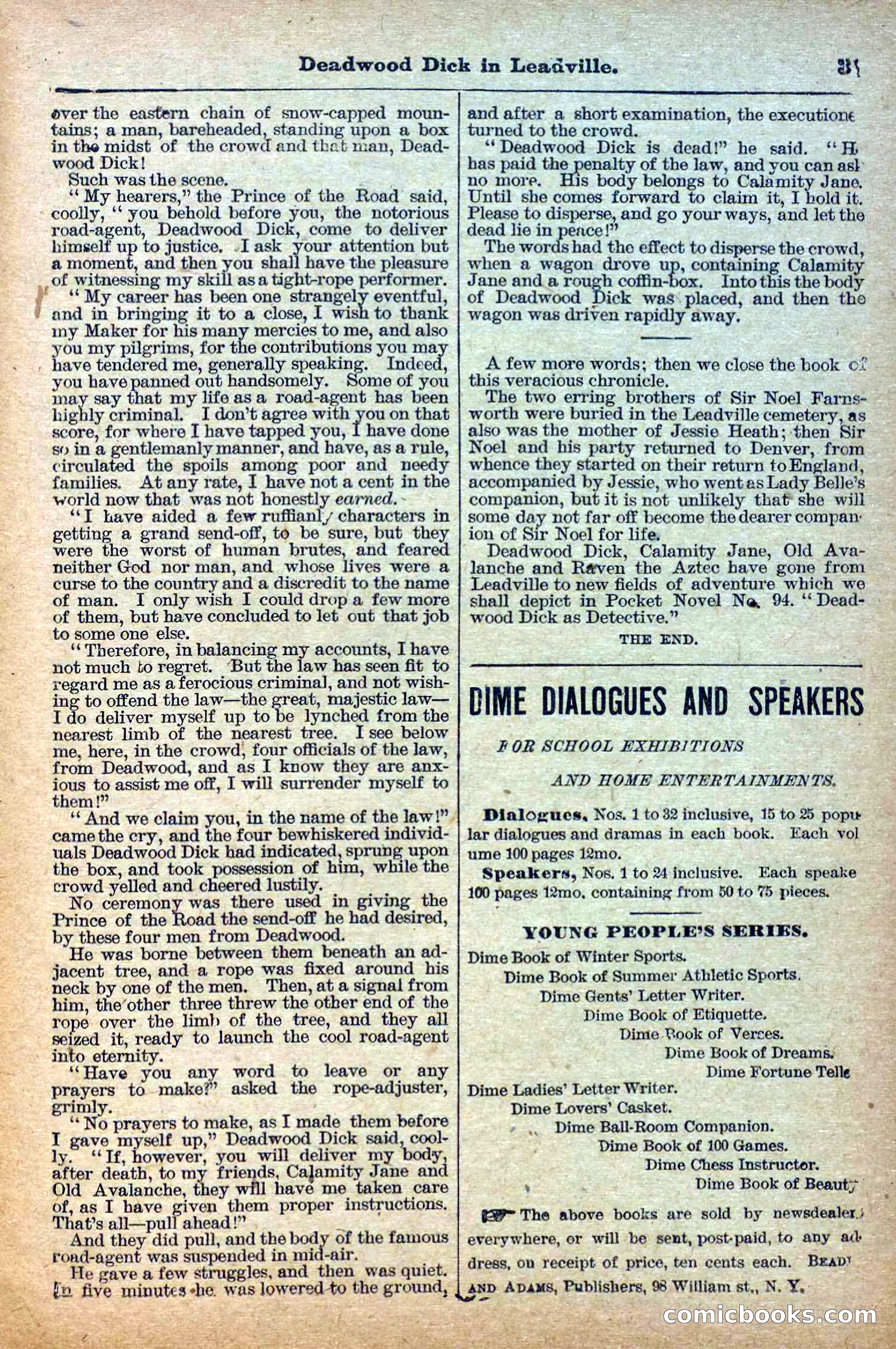 Deadwood Dick Library, Vol. II, No. 23 — page 33 of 38