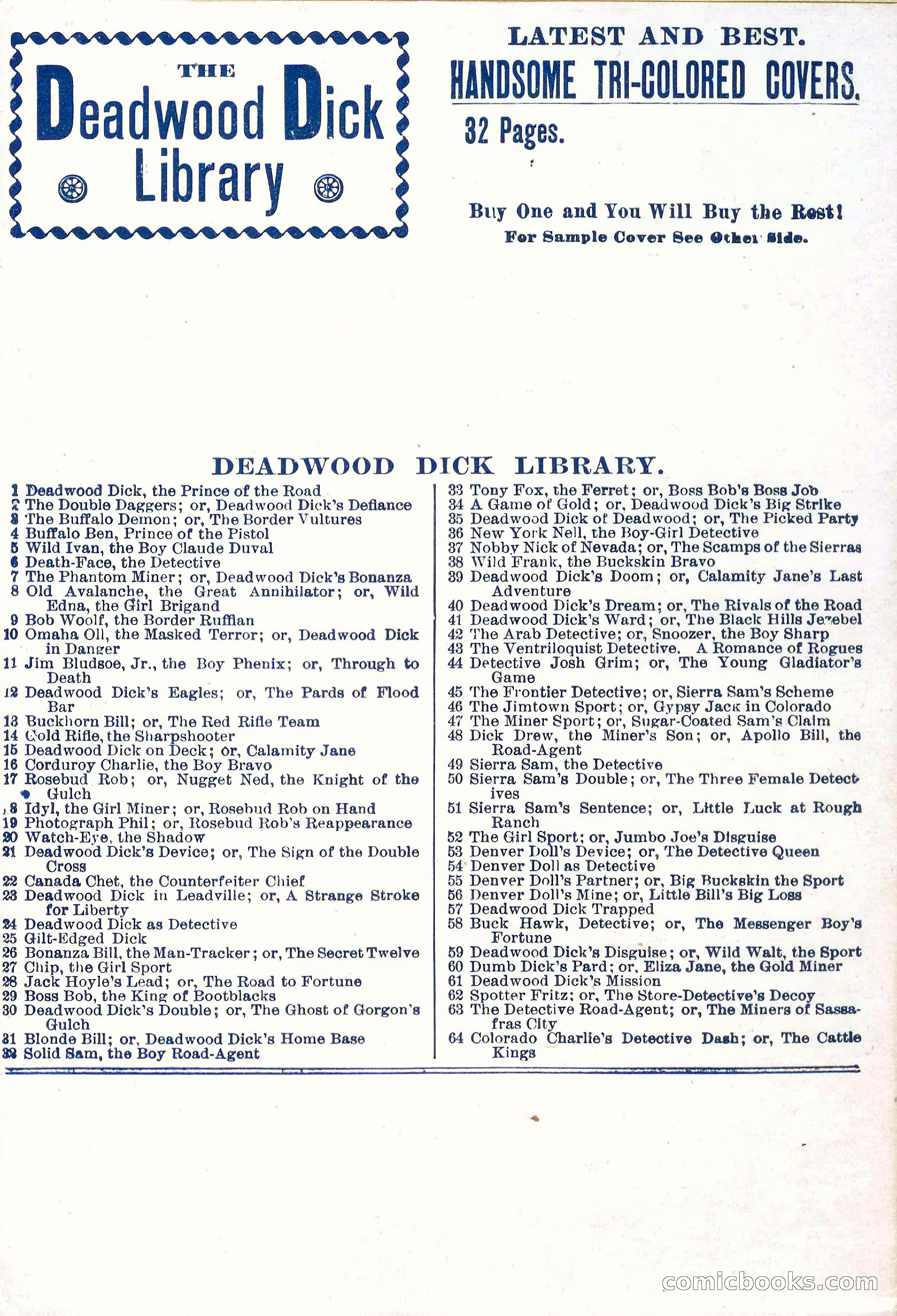 The Deadwood Dick Library, No. 27 — page 38 of 38