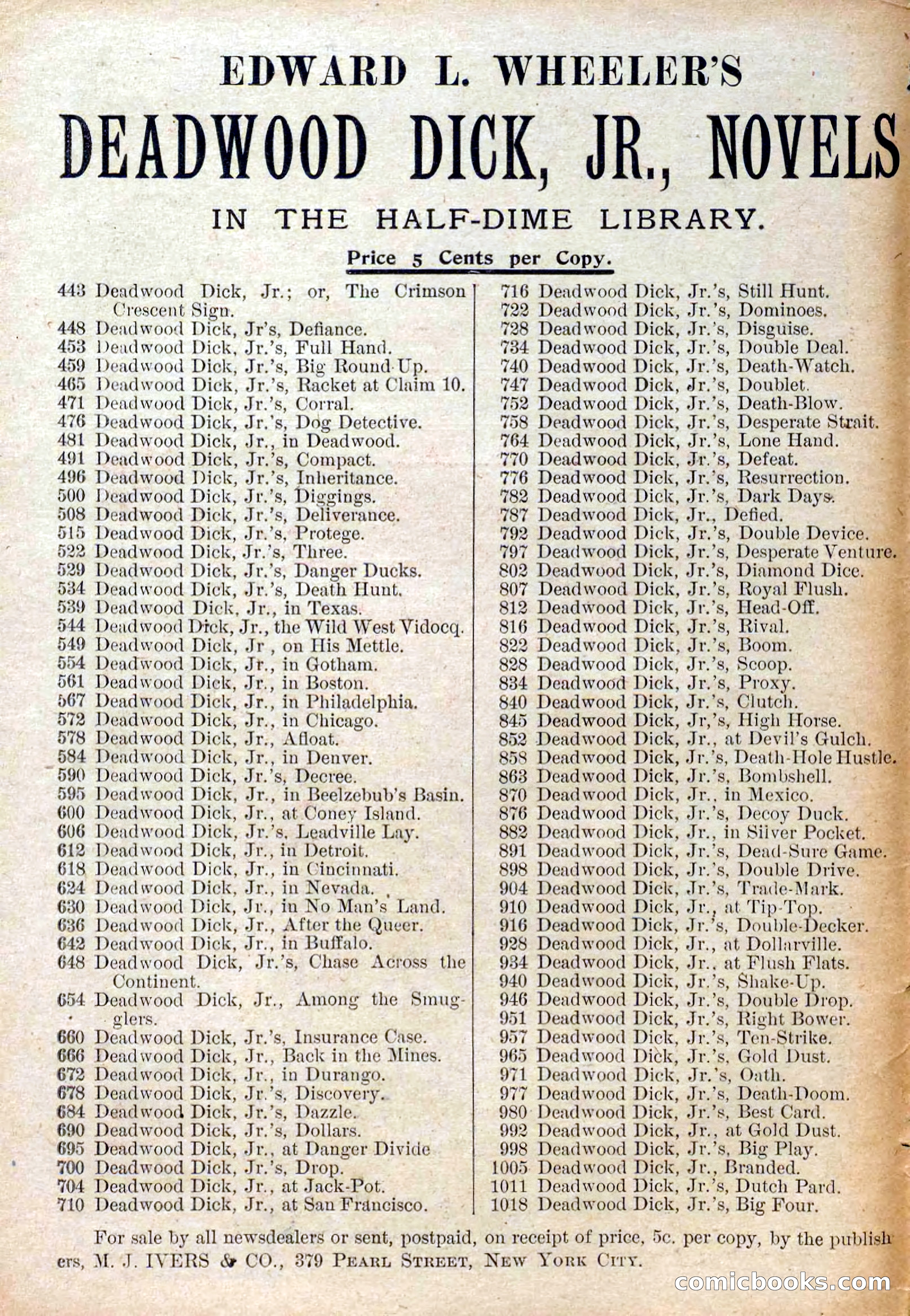 The Deadwood Dick Library, Vol. III, No. 28 — page 2 of 36