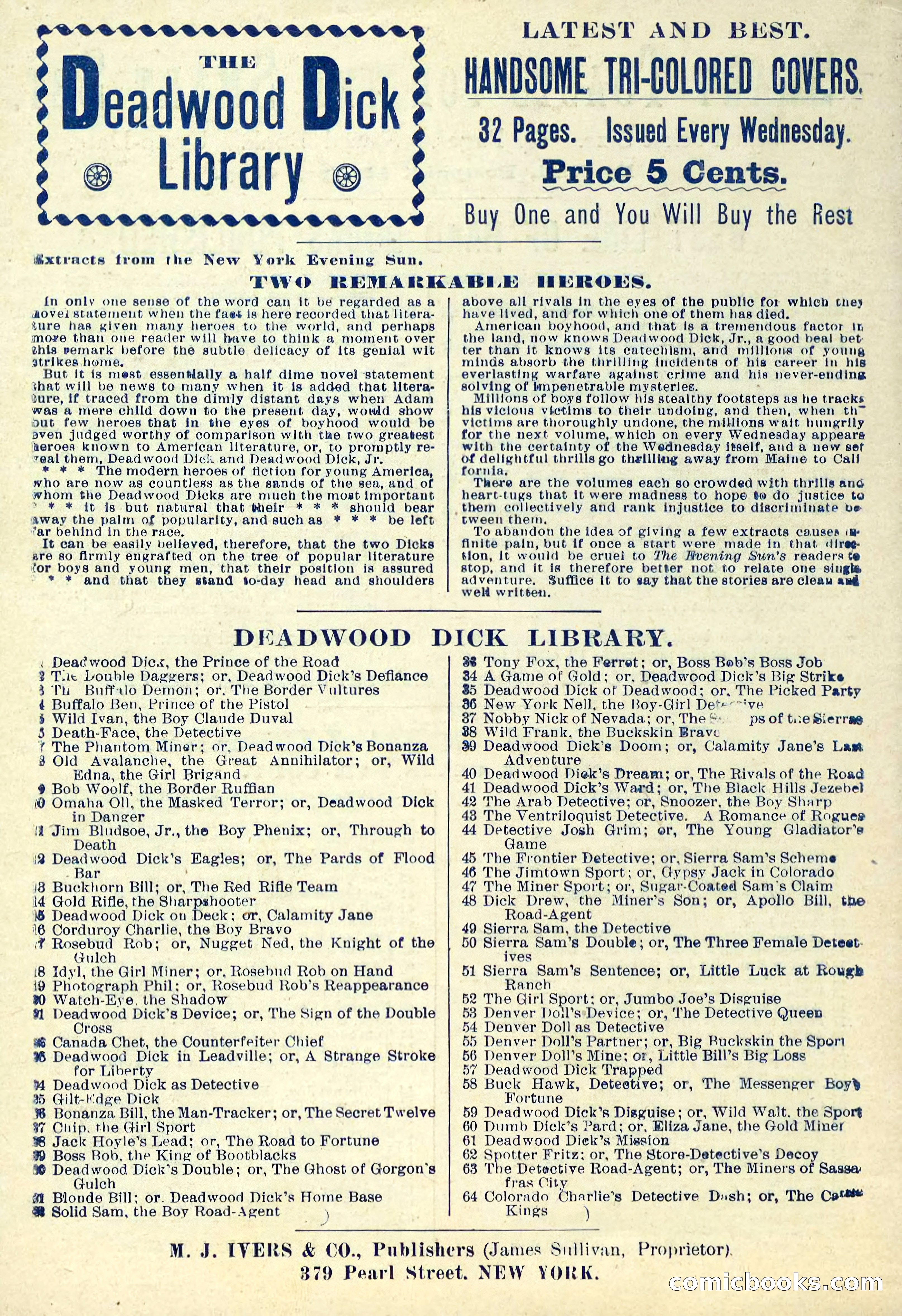 The Deadwood Dick Library, Vol. III, No. 28 — page 34 of 36