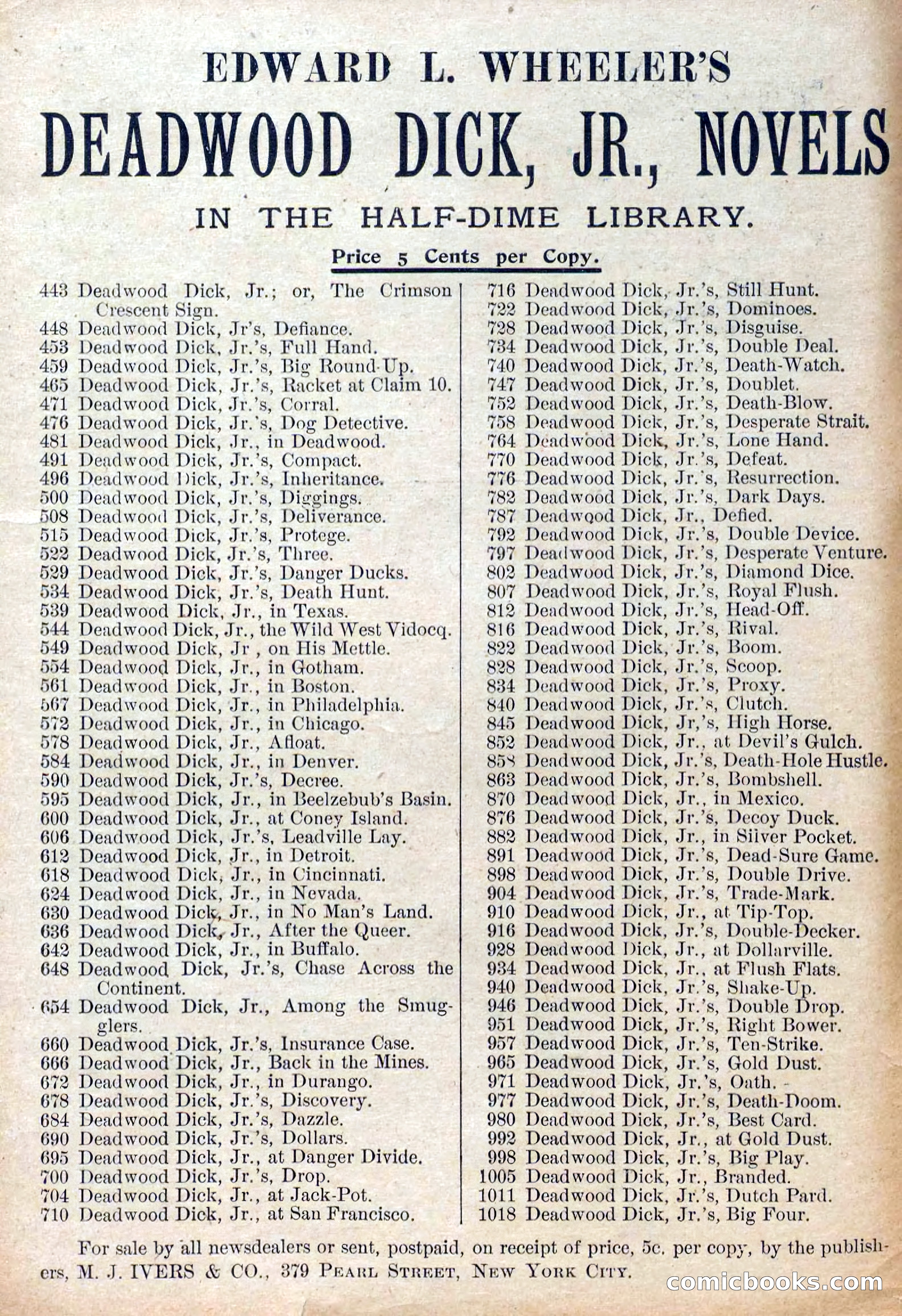 Deadwood Dick Library, Vol. III, No. 30 — page 2 of 40