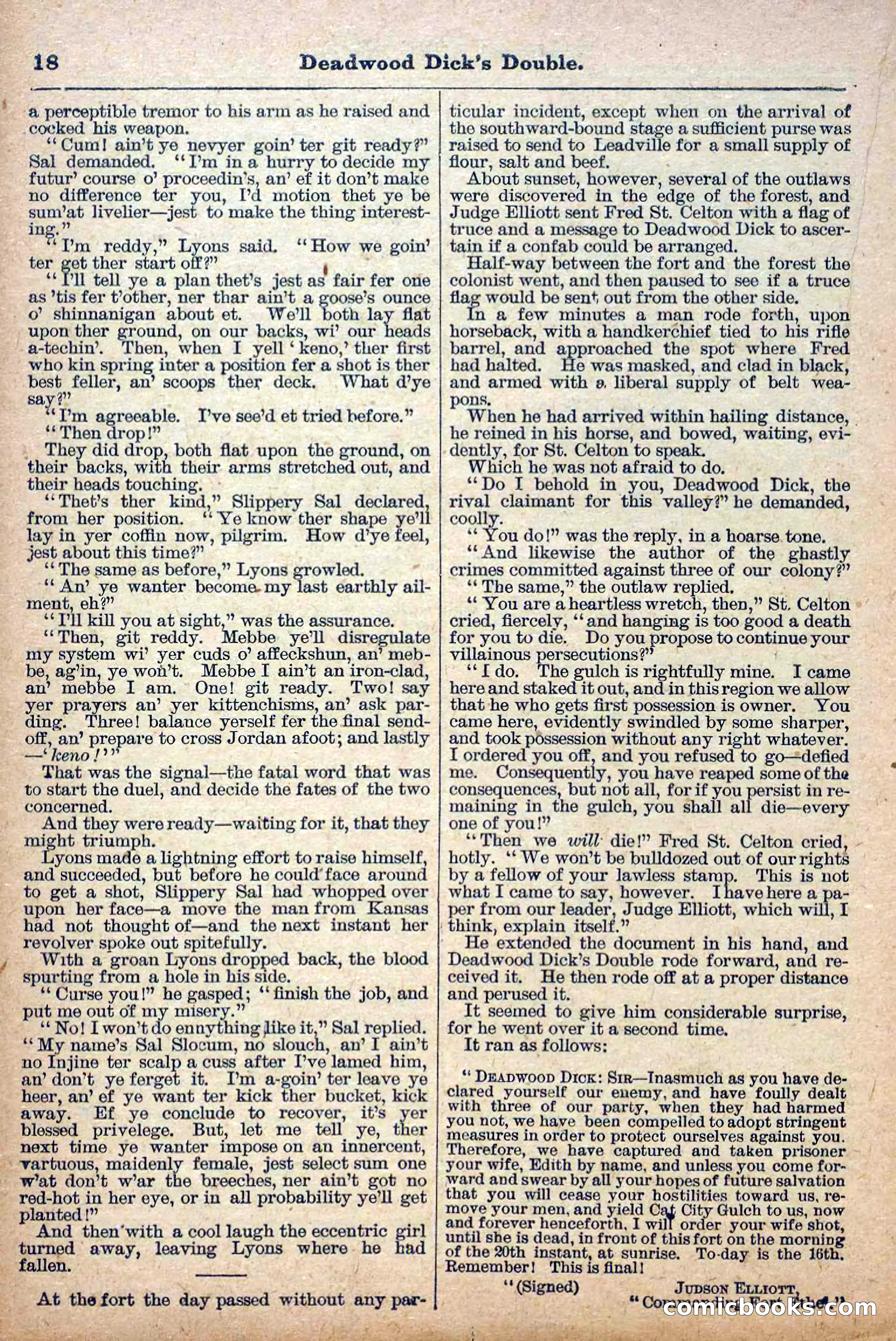 Deadwood Dick Library, Vol. III, No. 30 — page 20 of 40