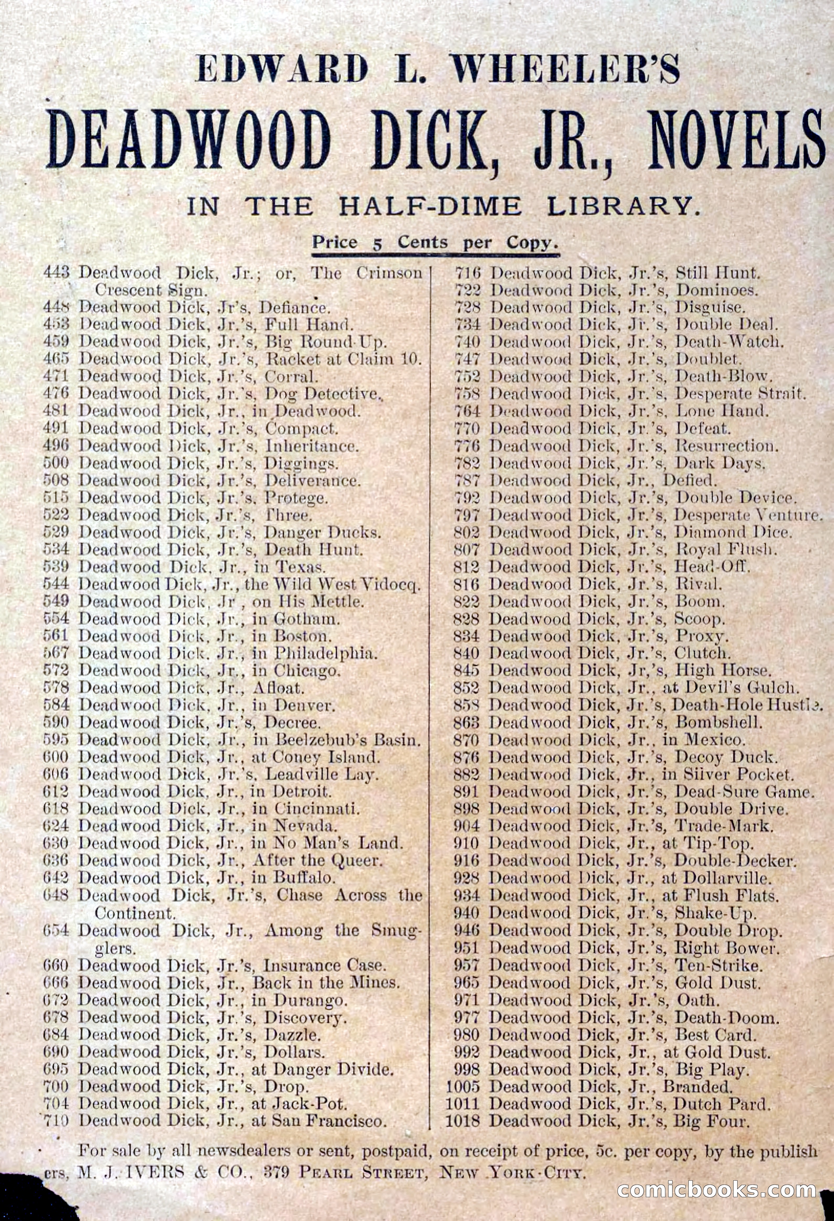 The Deadwood Dick Library, Vol. III, No. 33 — page 2 of 39