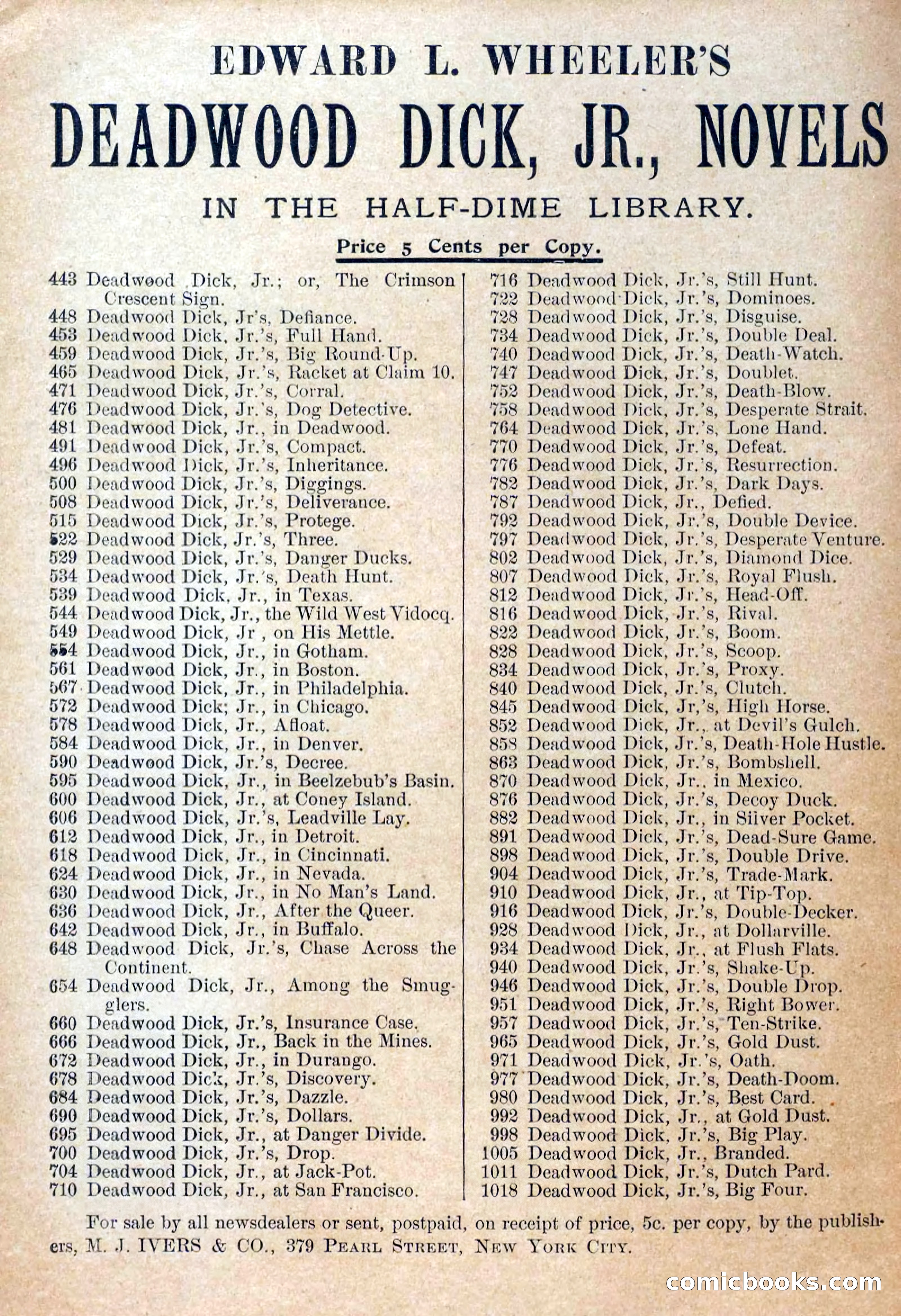 The Deadwood Dick Library, Vol. III, No. 34 — page 2 of 42