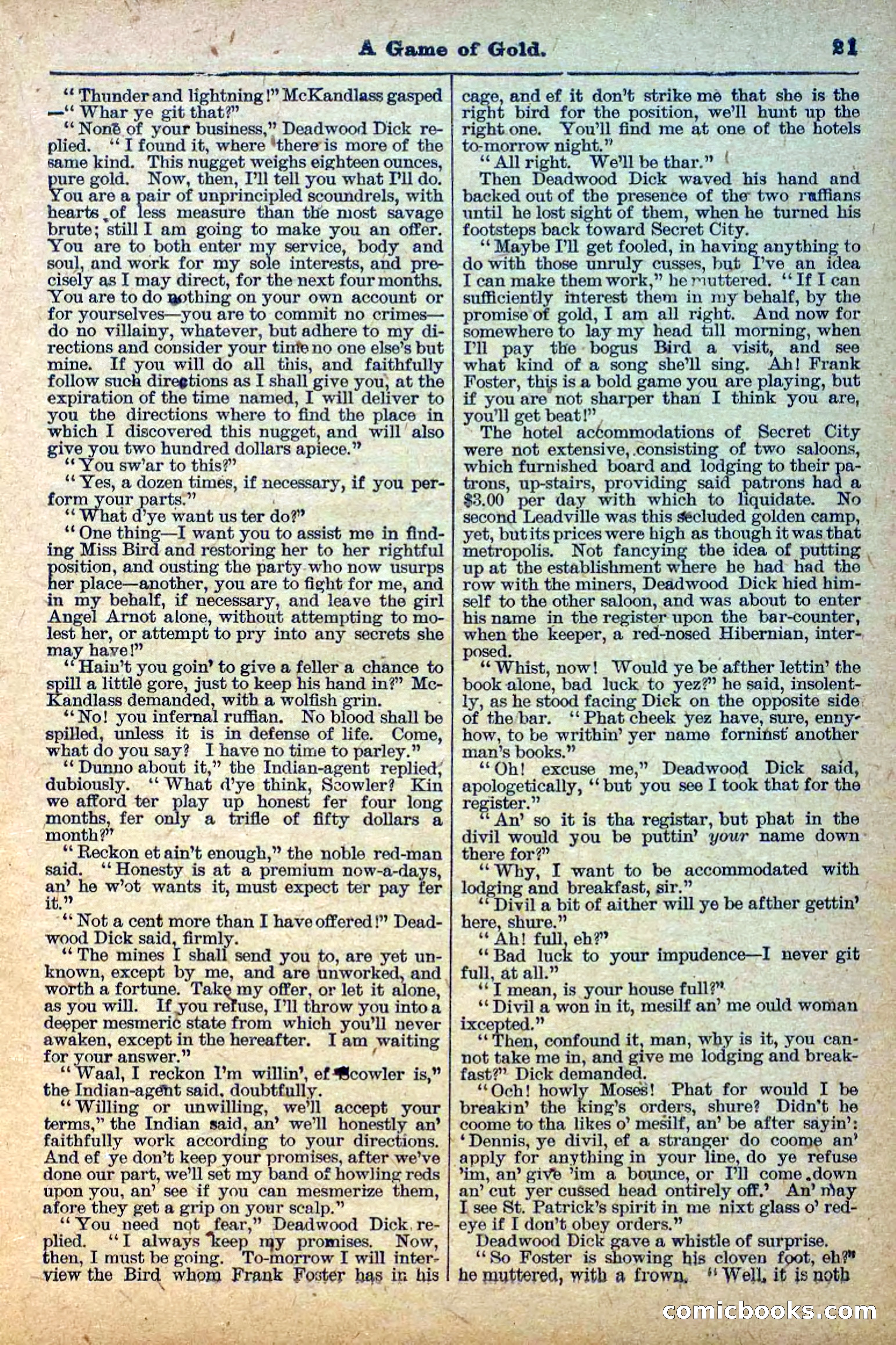 The Deadwood Dick Library, Vol. III, No. 34 — page 23 of 42