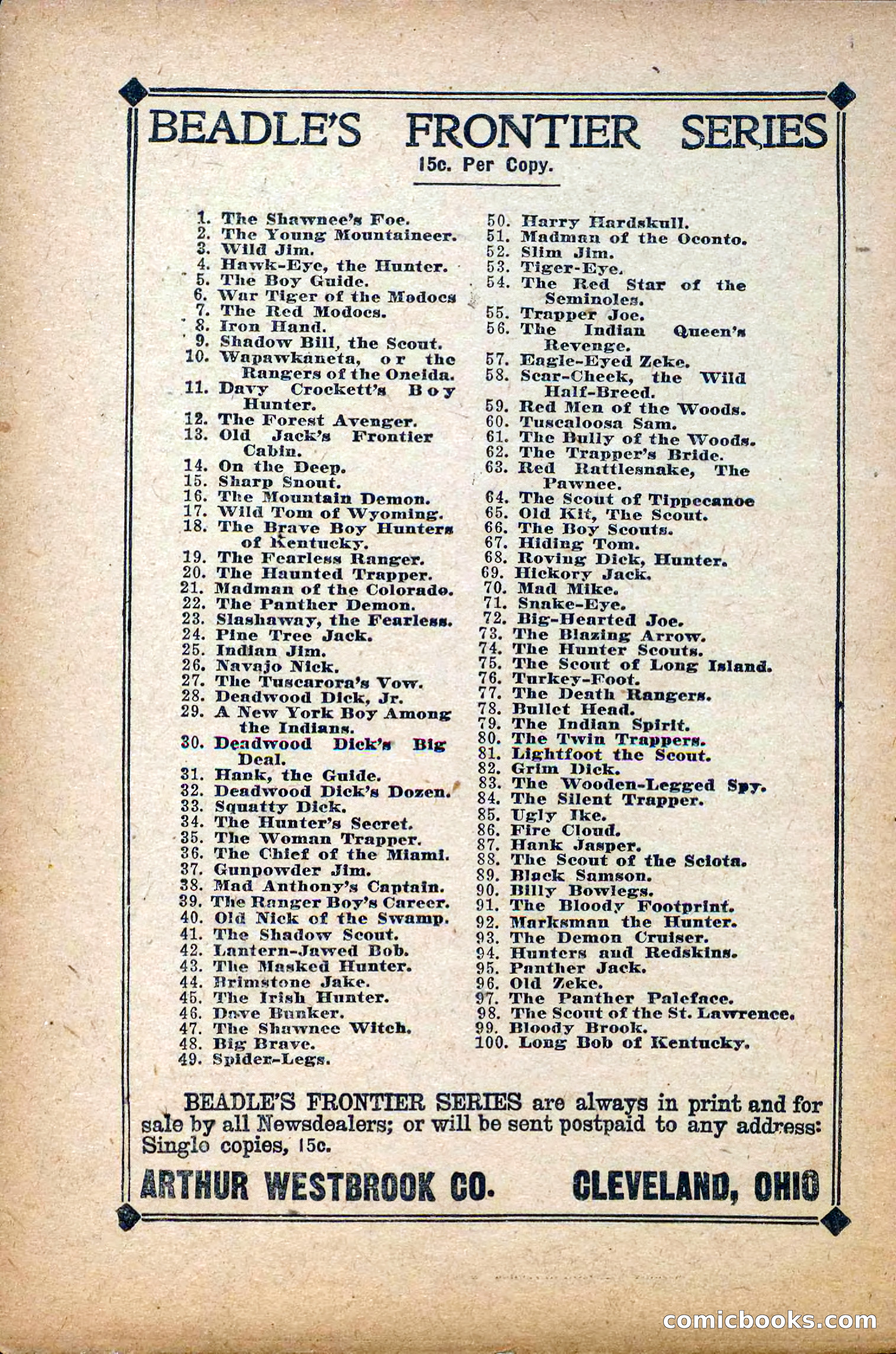 The Deadwood Dick Library, Vol. III, No. 34 — page 40 of 42